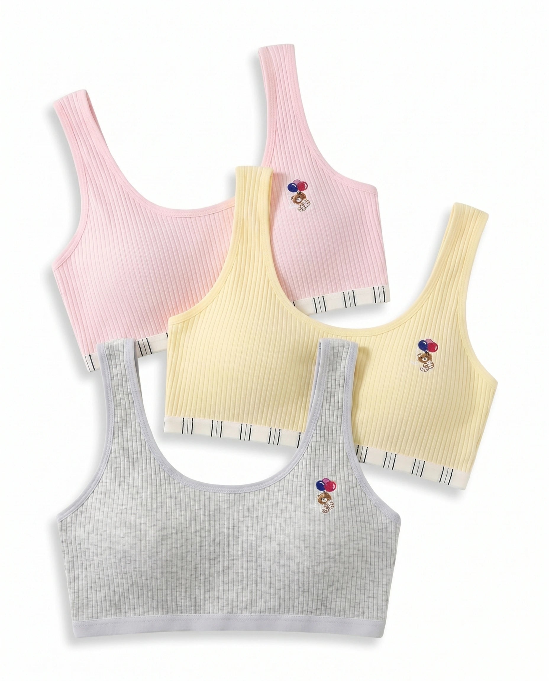 Pack Of 3 Teenage Bra - Kitty