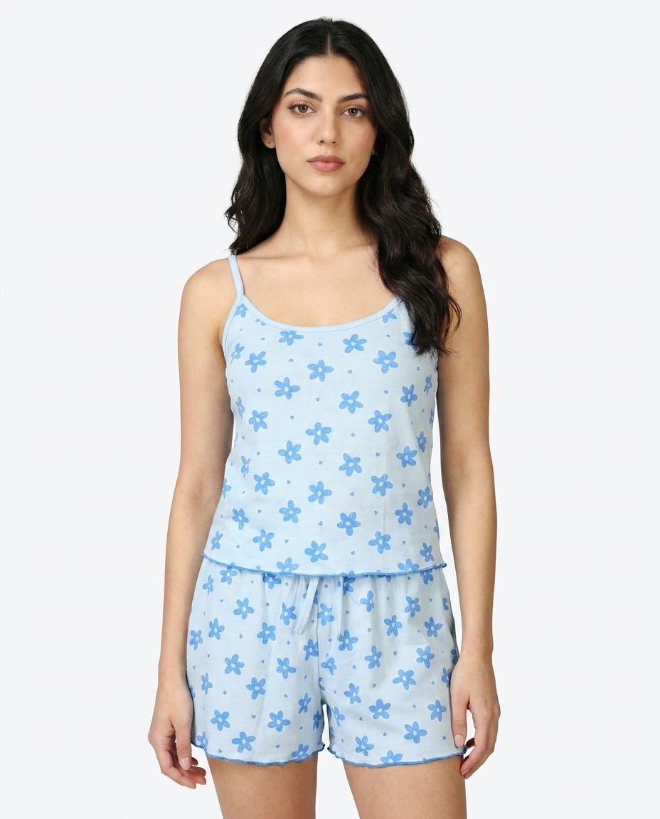 Cami Set - Sky Bloom