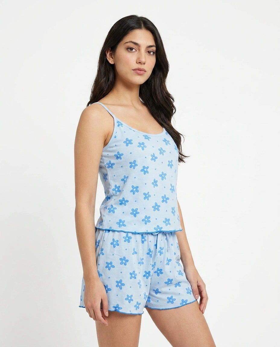 Cami Set - Sky Bloom
