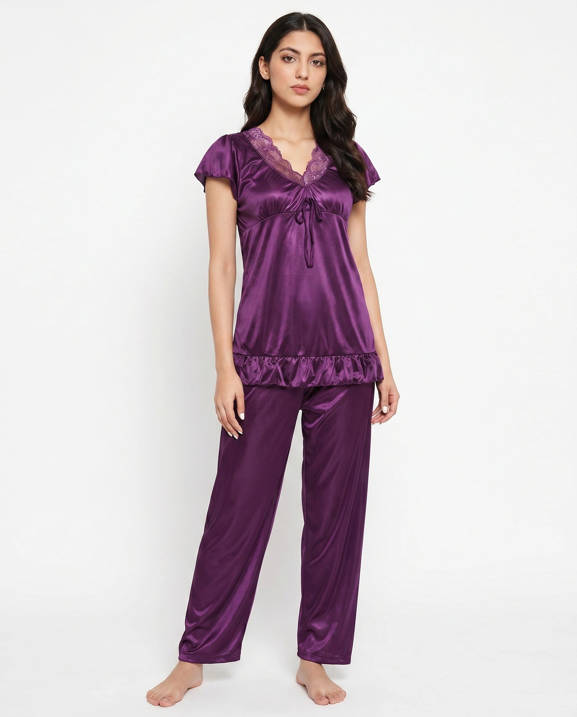 Two Hearts 100% Silk Pajama Suit