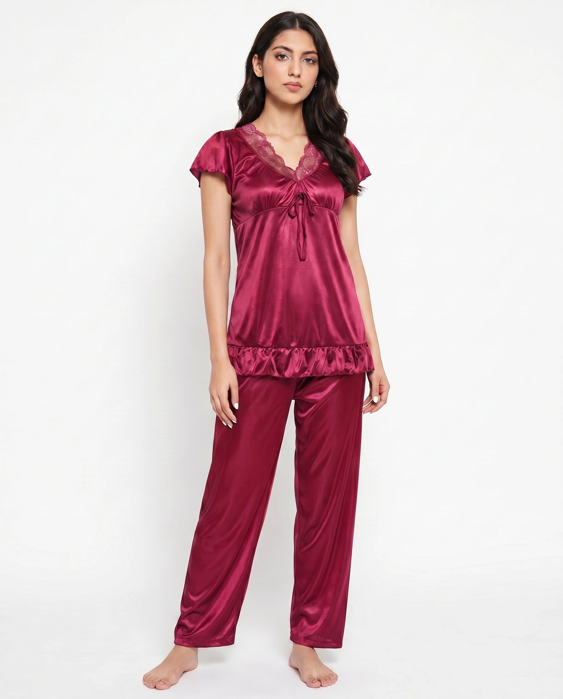 Two Hearts 100% Silk Pajama Suit
