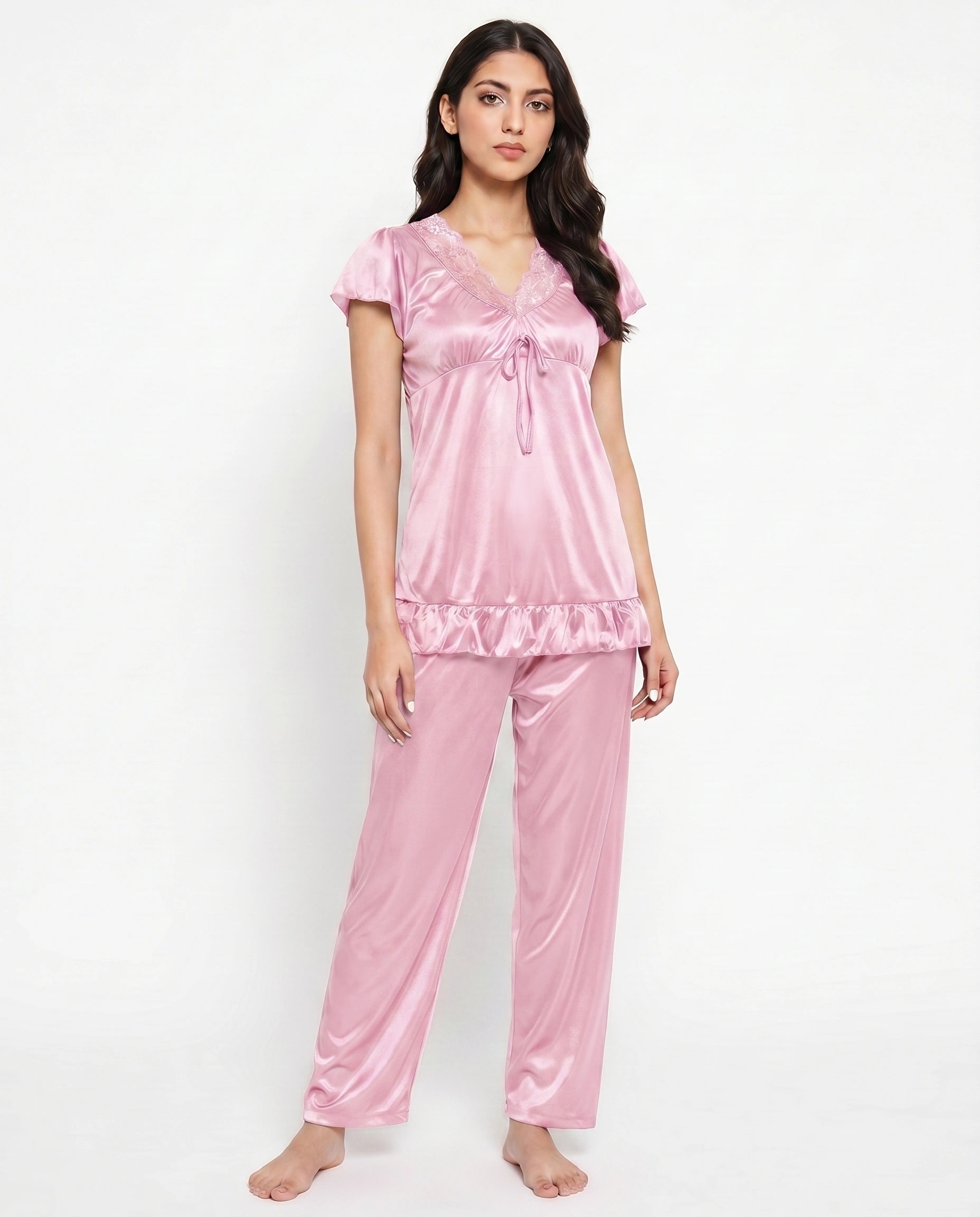 Two Hearts 100% Silk Pajama Suit