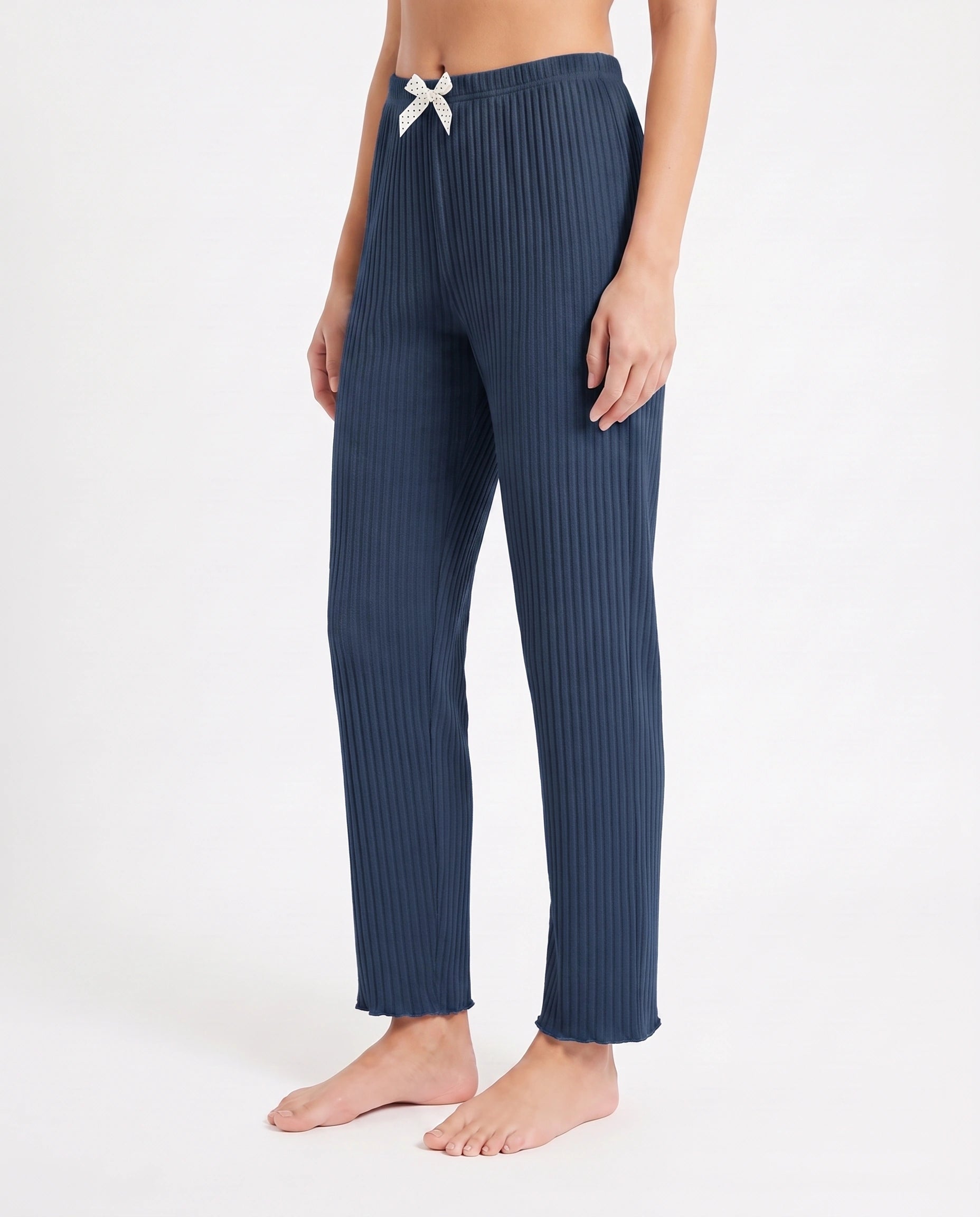 Cotton Trouser- Midnight Comfort - Blue