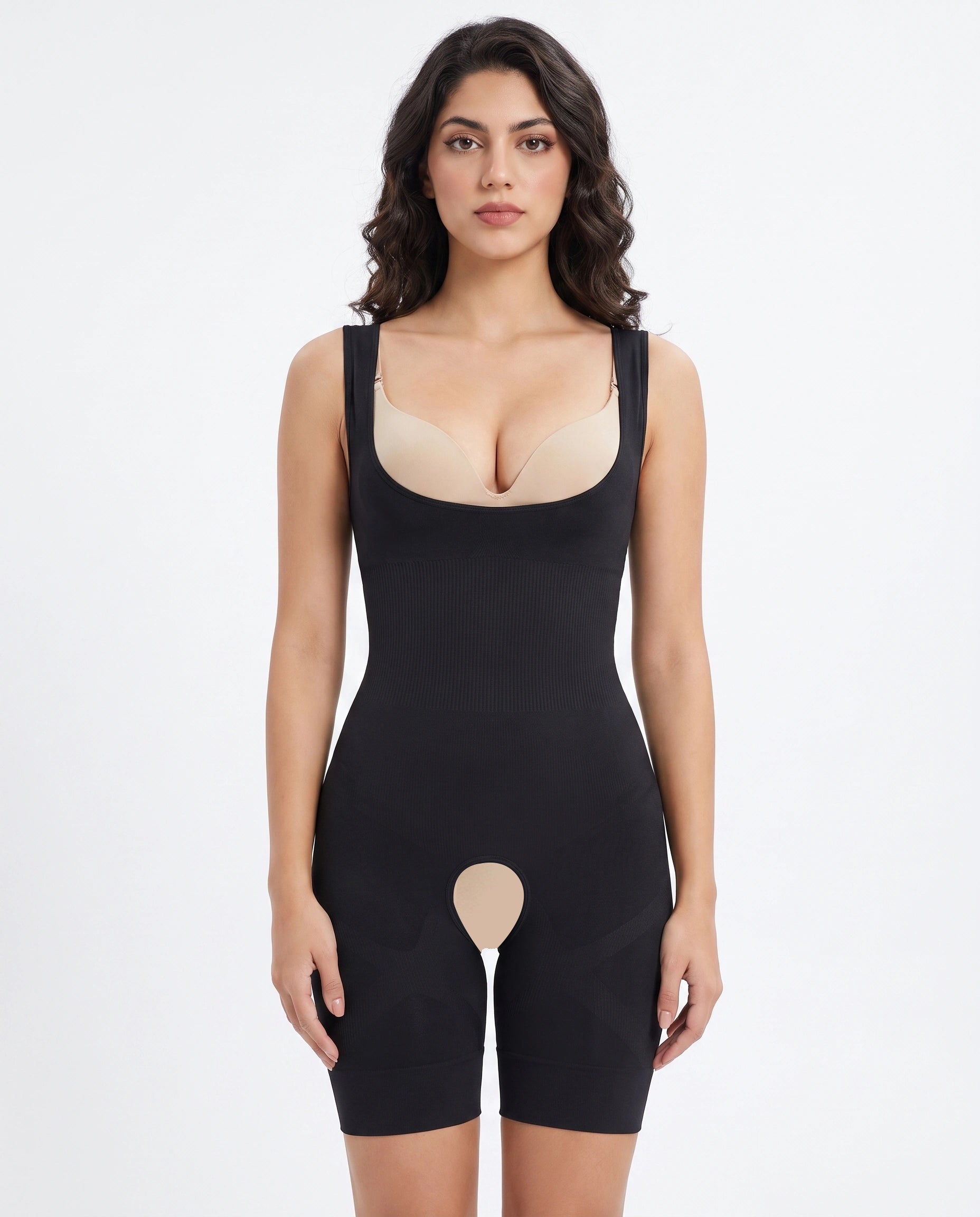 Spanx Full Body Corset Crotch Buckle Body Shaper