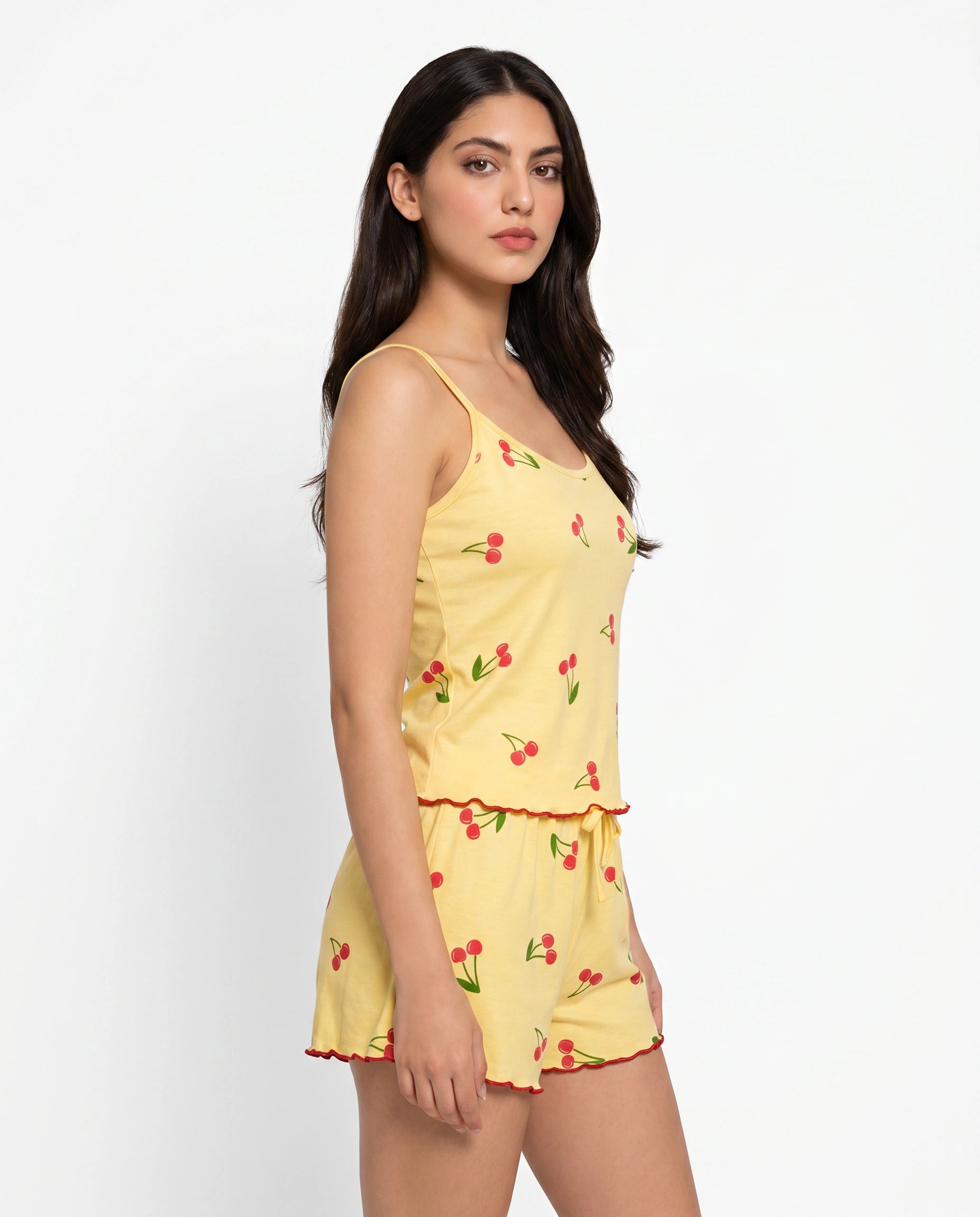 Cami Set - Cherry Breeze - Yellow