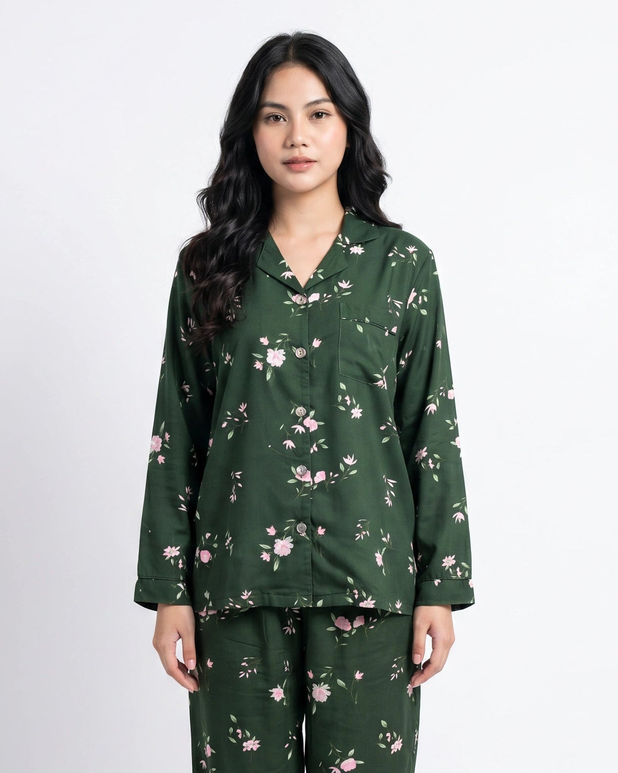 Linen Pajama Suit - Botanica