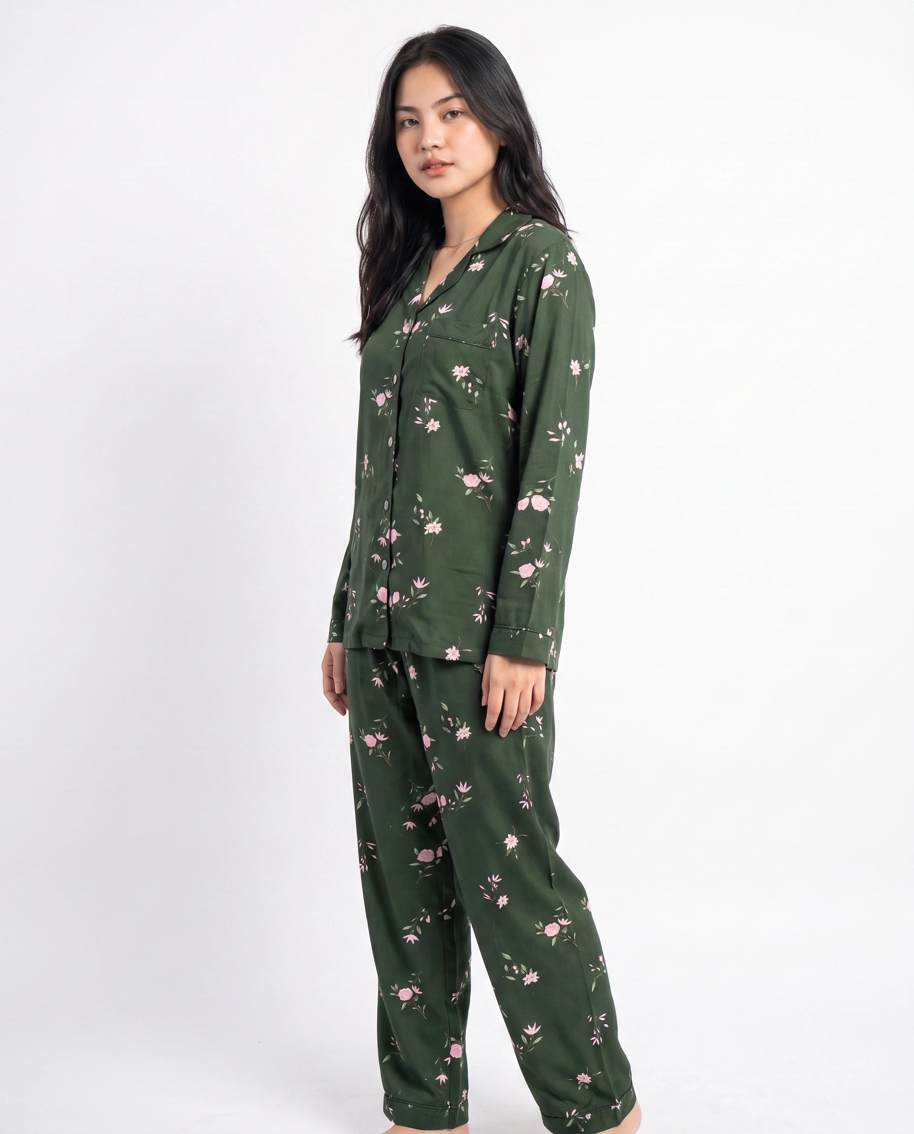 Linen Pajama Suit - Botanica