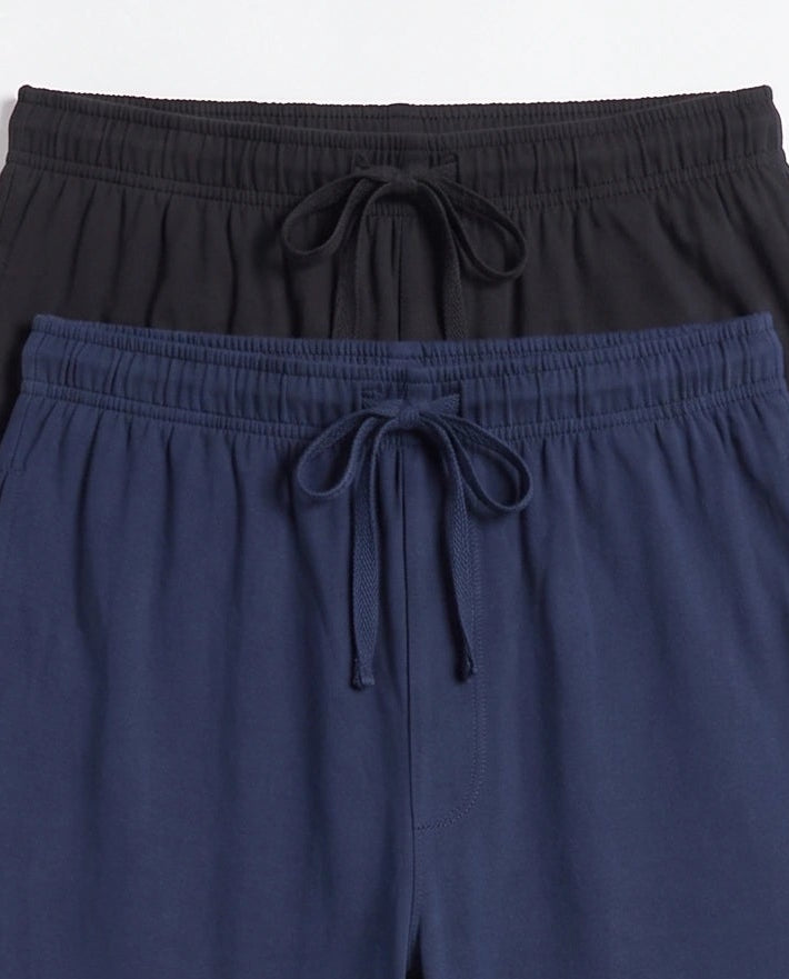 Pack of 2 Trousers - Comfy Sleep - Black & Blue