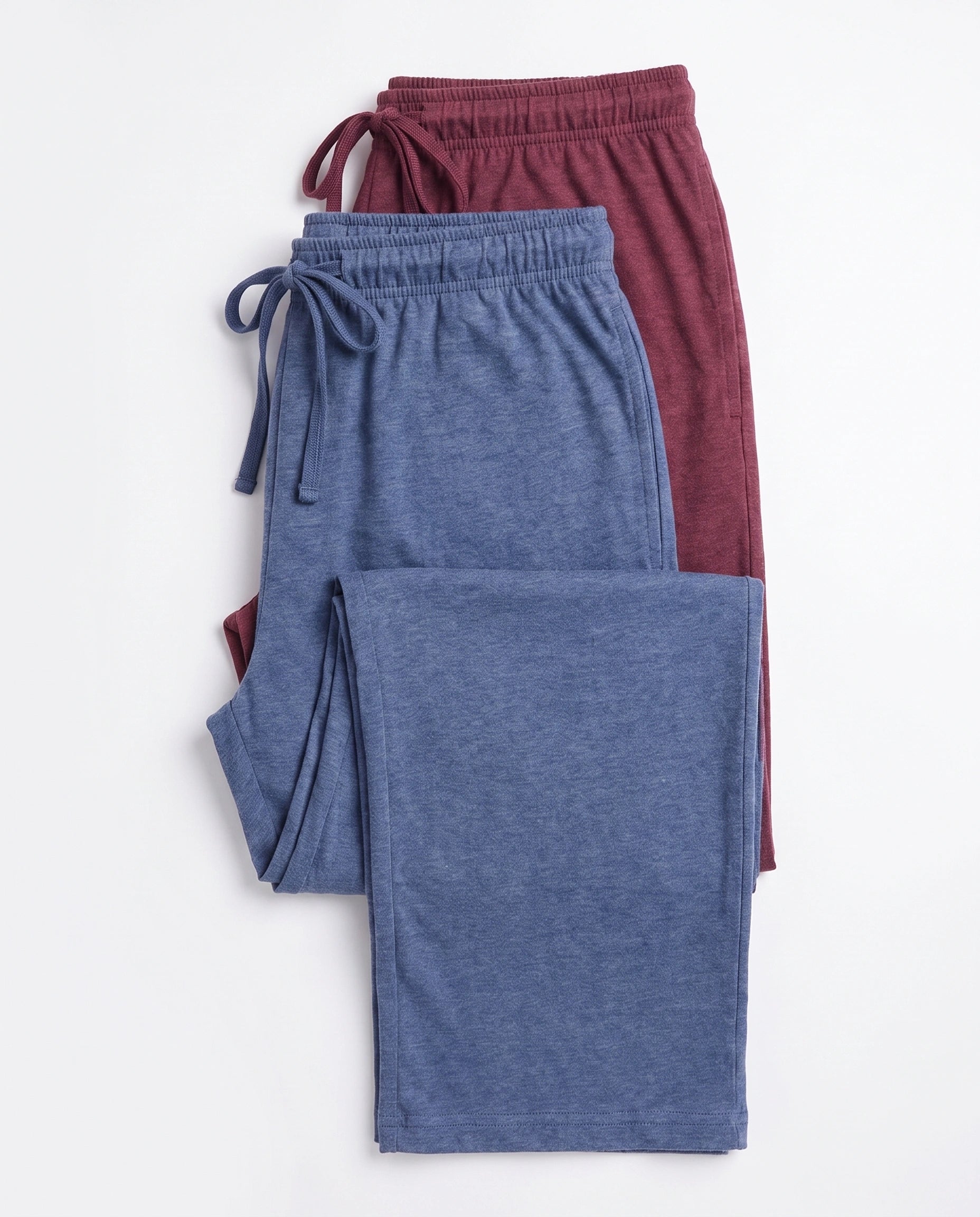 Pack of 2 Trousers - Comfy Sleep - Blue & Maroon