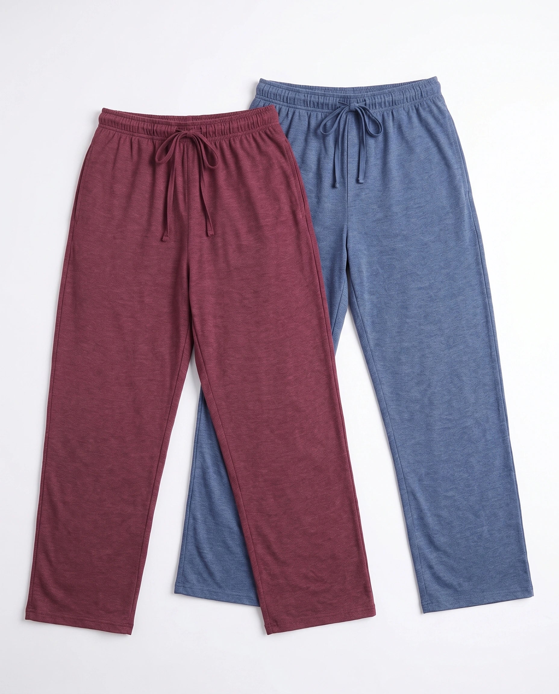 Pack of 2 Trousers - Comfy Sleep - Blue & Maroon