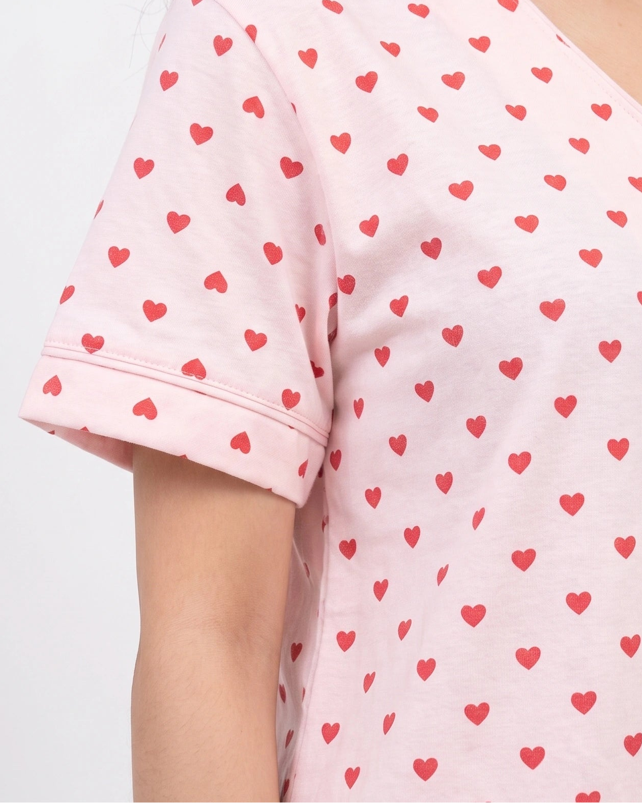 Cotton PJ Set - Heart Bliss - Pink