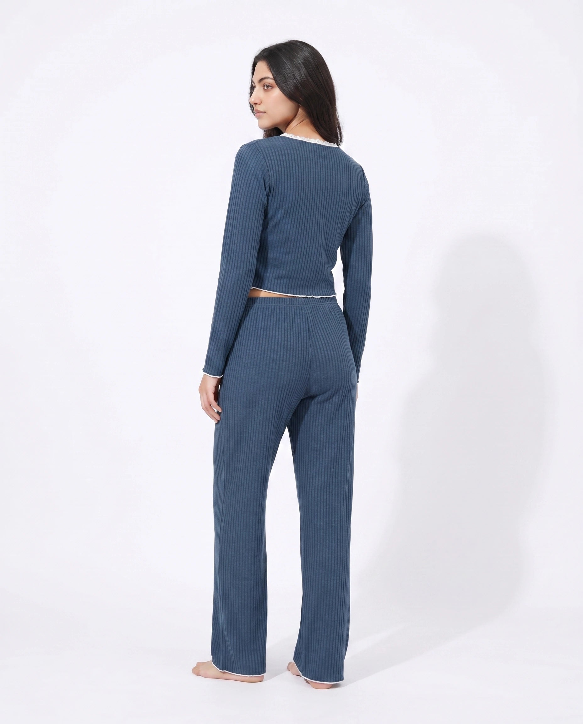 Cotton PJ Set - Midnight Comfort - Blue