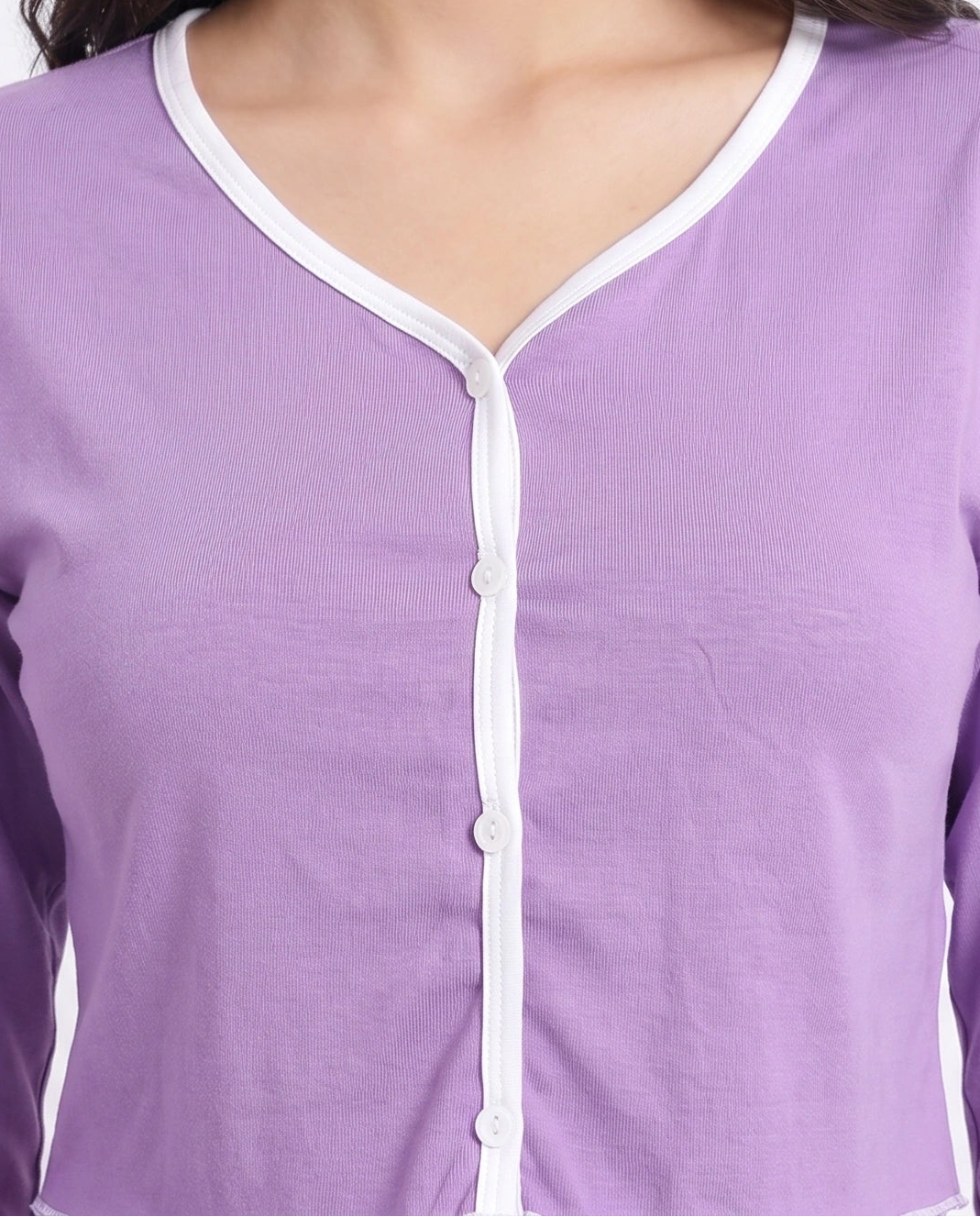 Cotton PJ Set - Velour - Purple