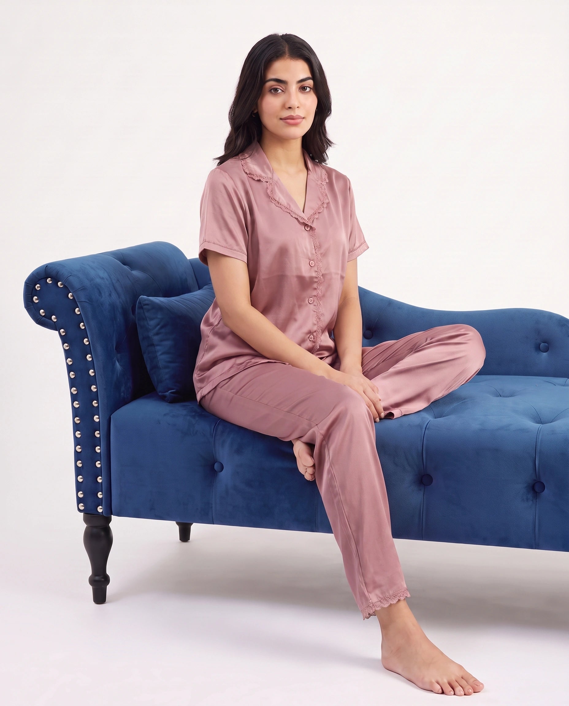 Silk PJ Set - Rosia - Champagne