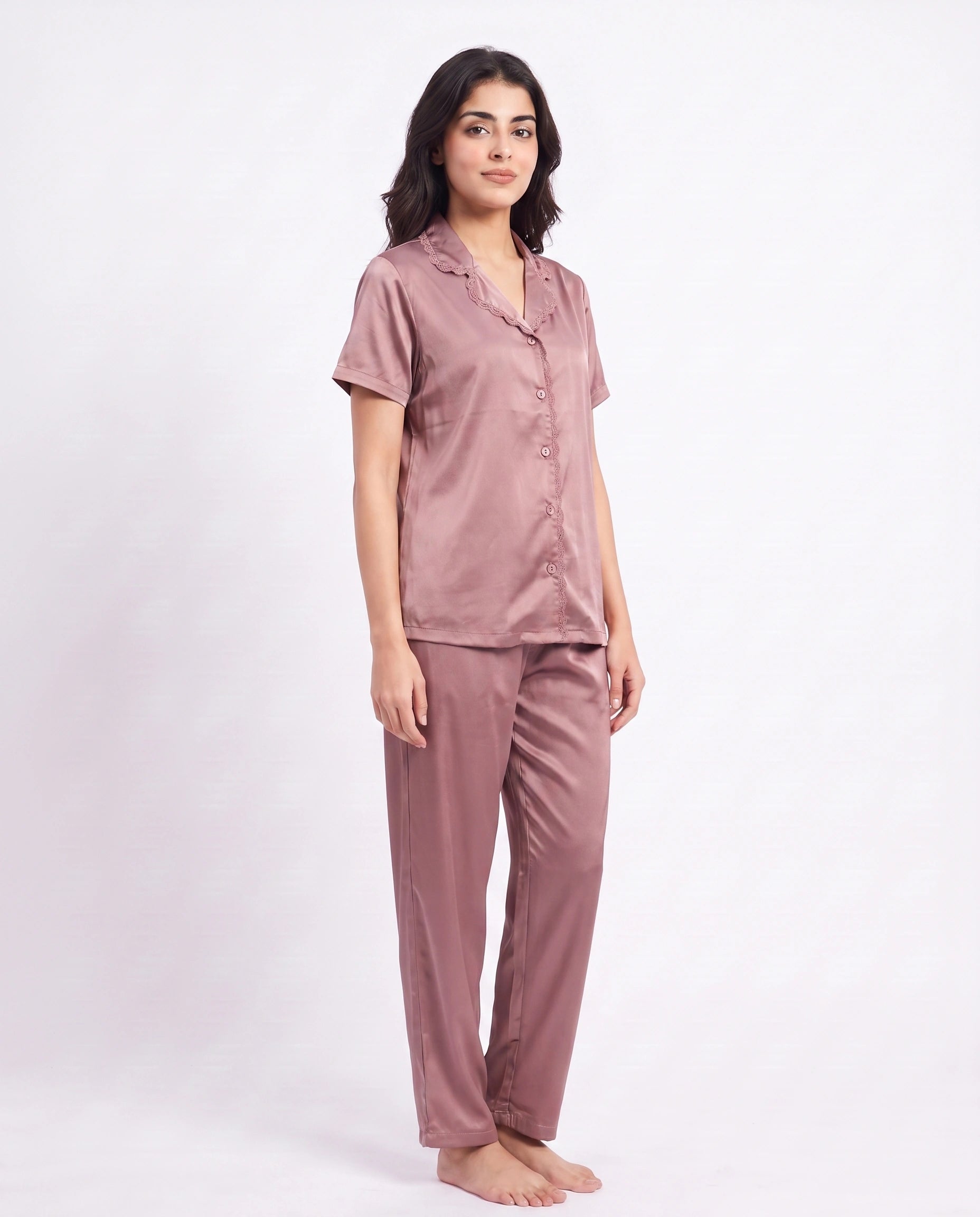 Silk PJ Set - Rosia - Champagne