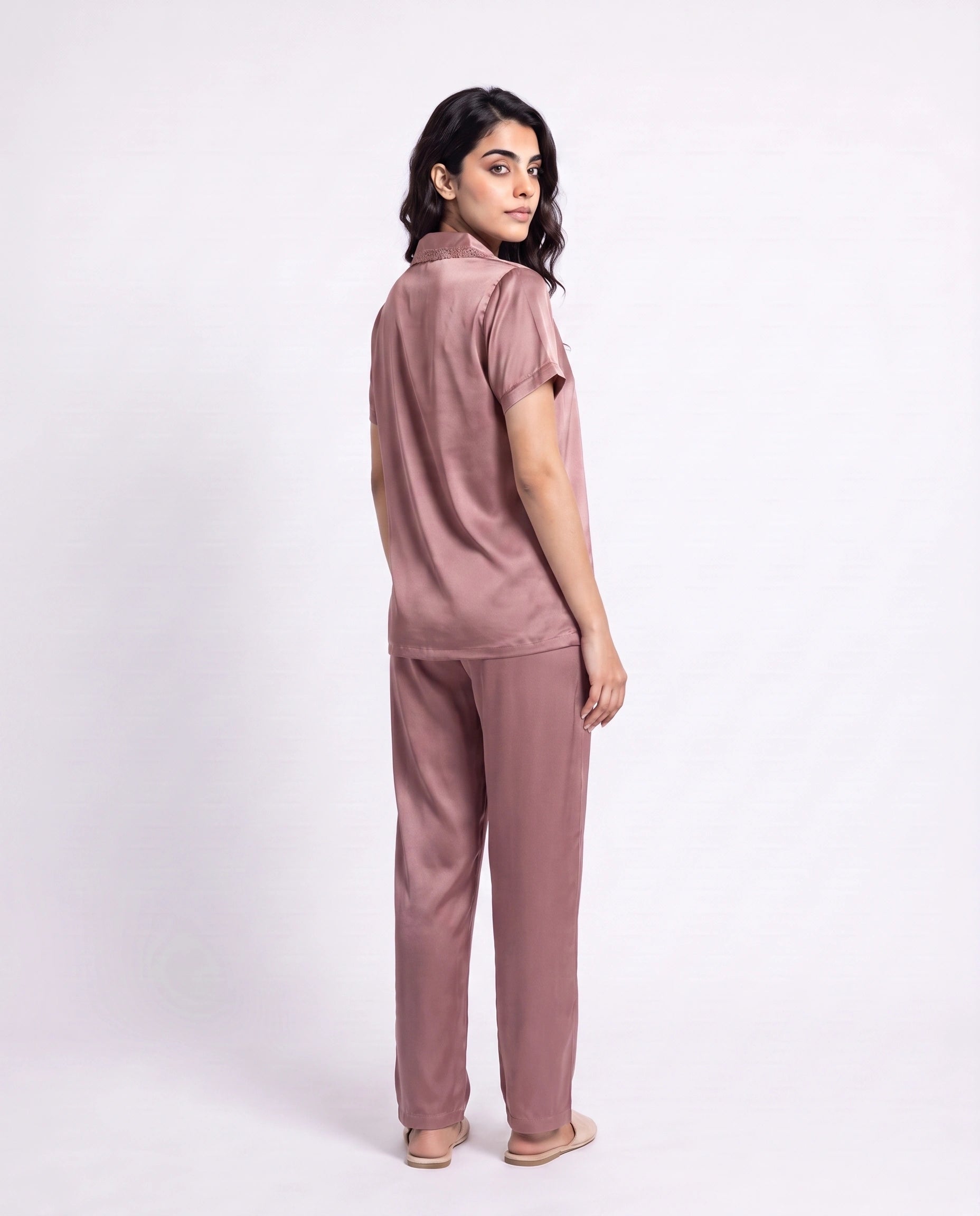 Silk PJ Set - Rosia - Champagne