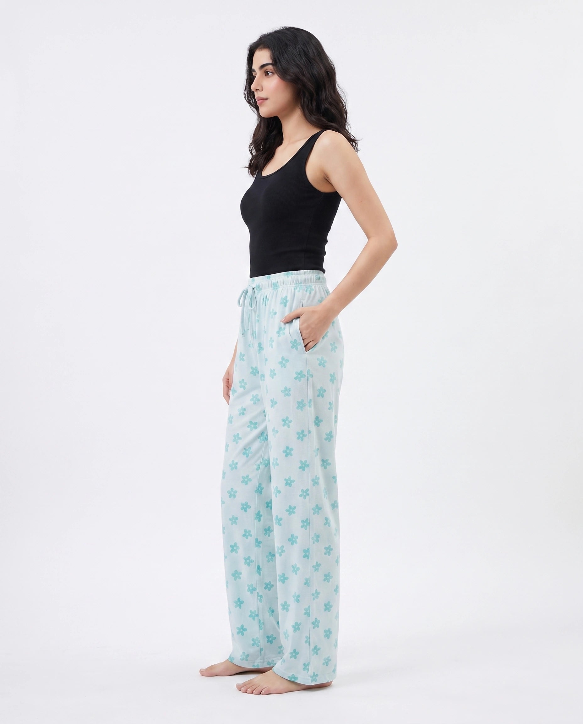 Cotton Trouser - Daisy Mint