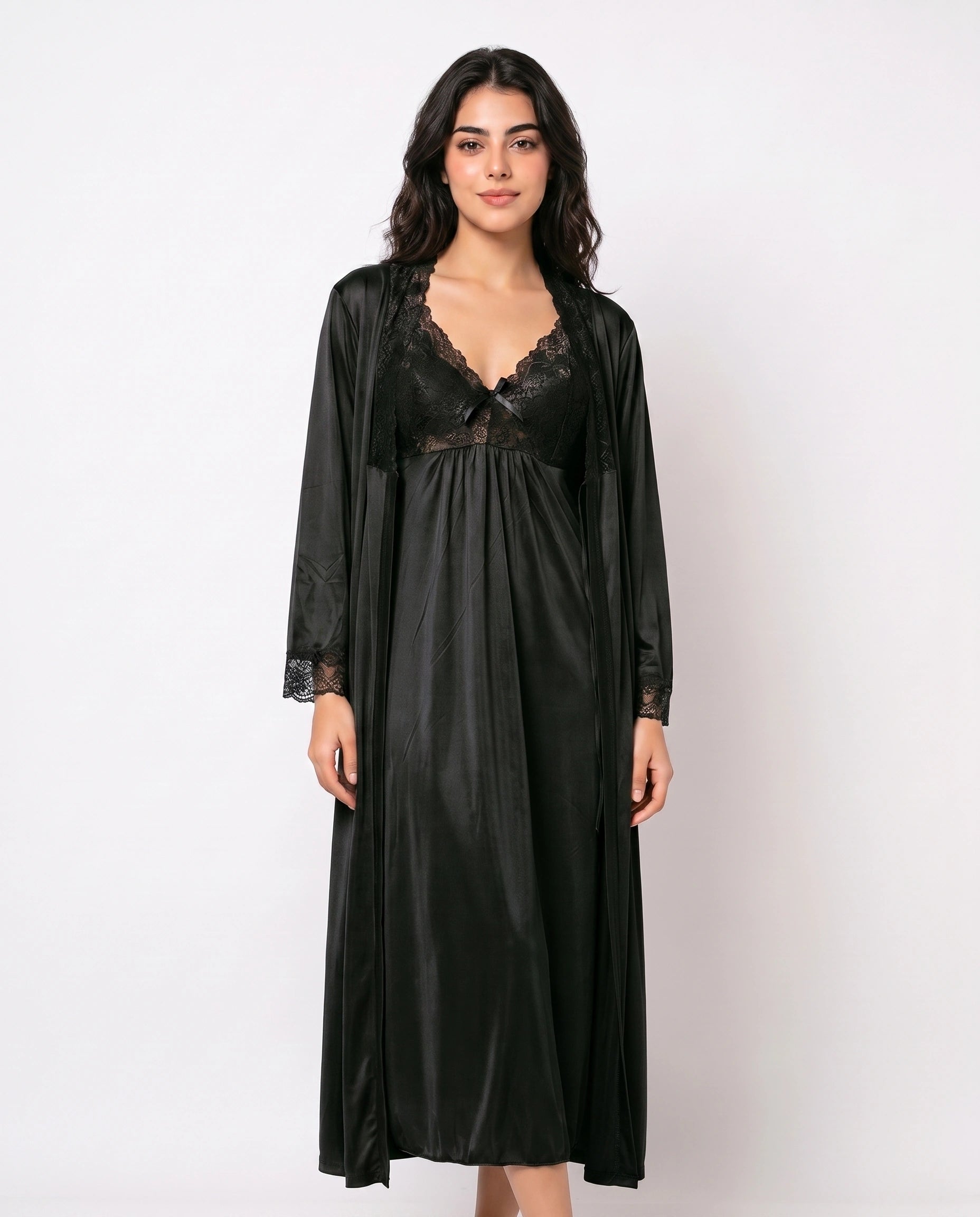 Gown Set - Marelle - Black