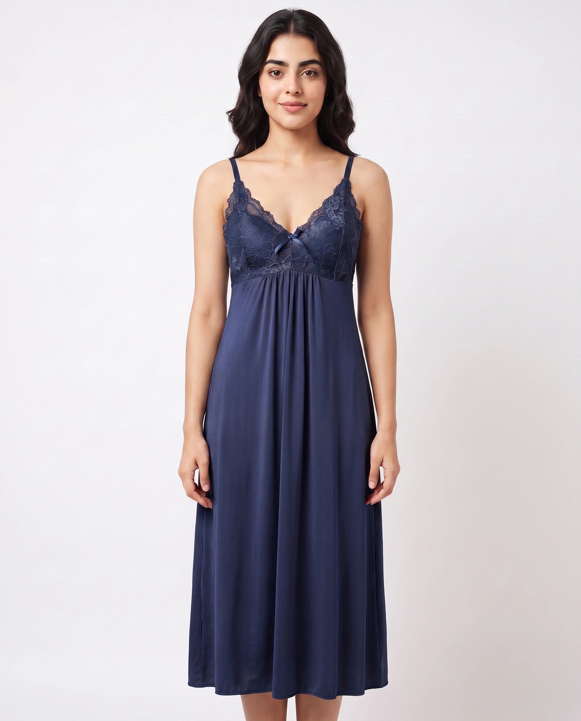Gown Set - Marelle - Navy Blue