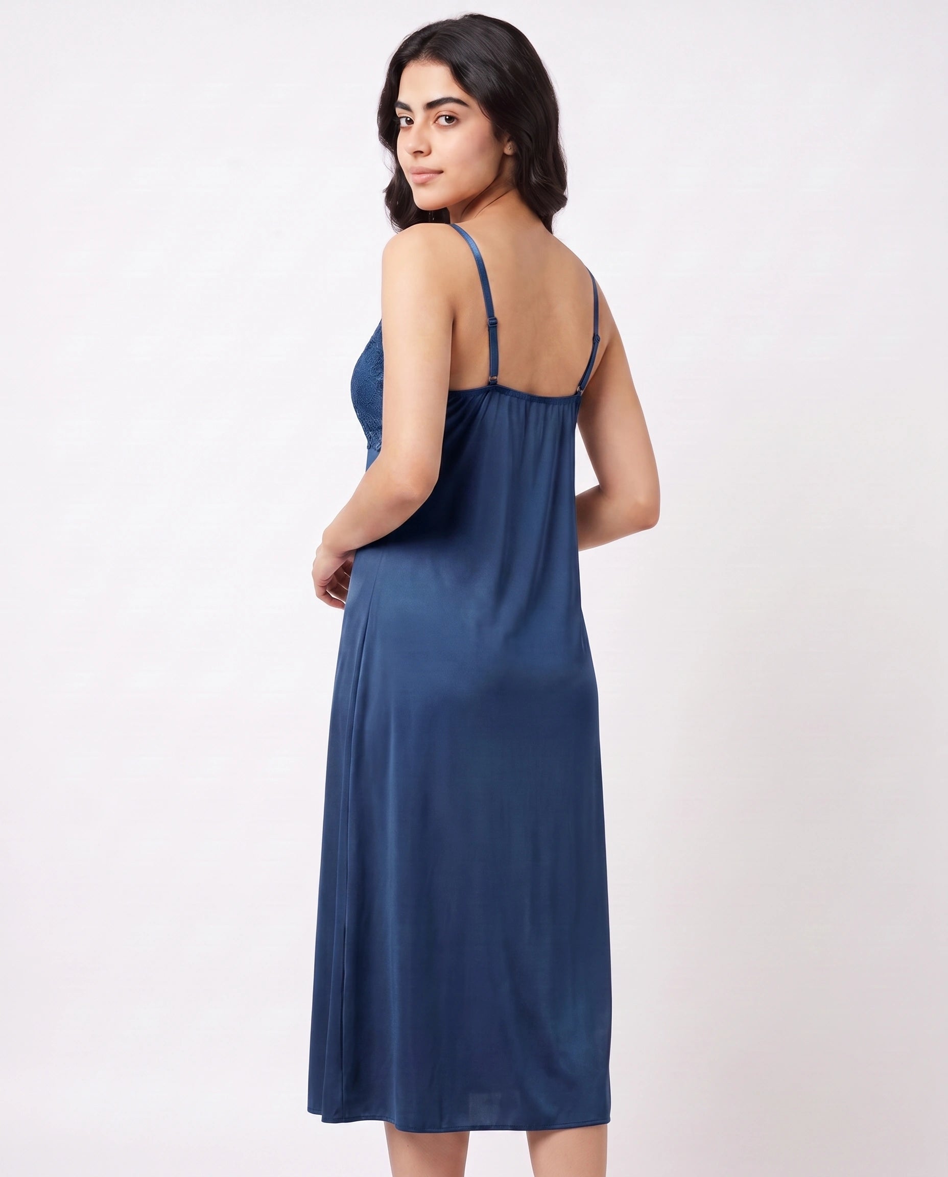 Gown Set - Marelle - Navy Blue