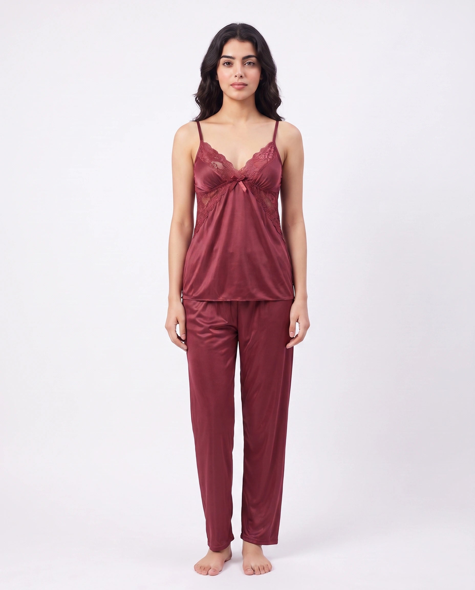 Gown Set - Zera - Maroon