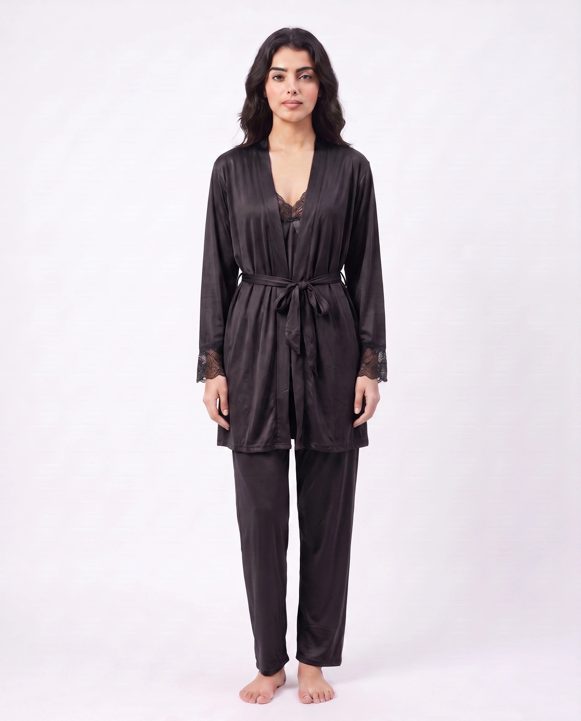 Gown Set - Zera - Black