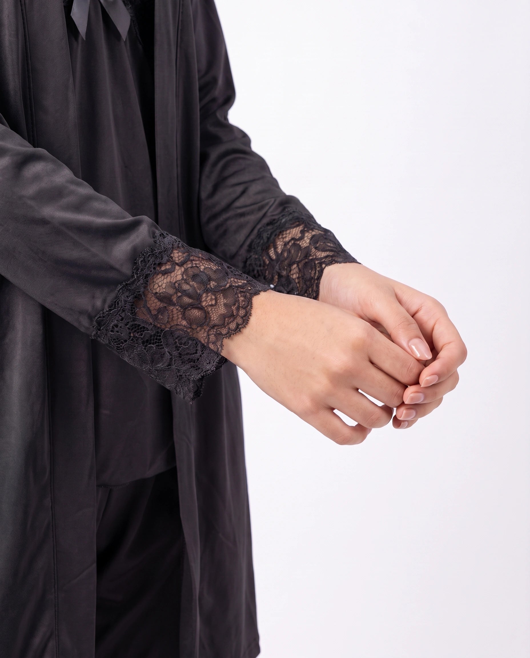 Gown Set - Zera - Black
