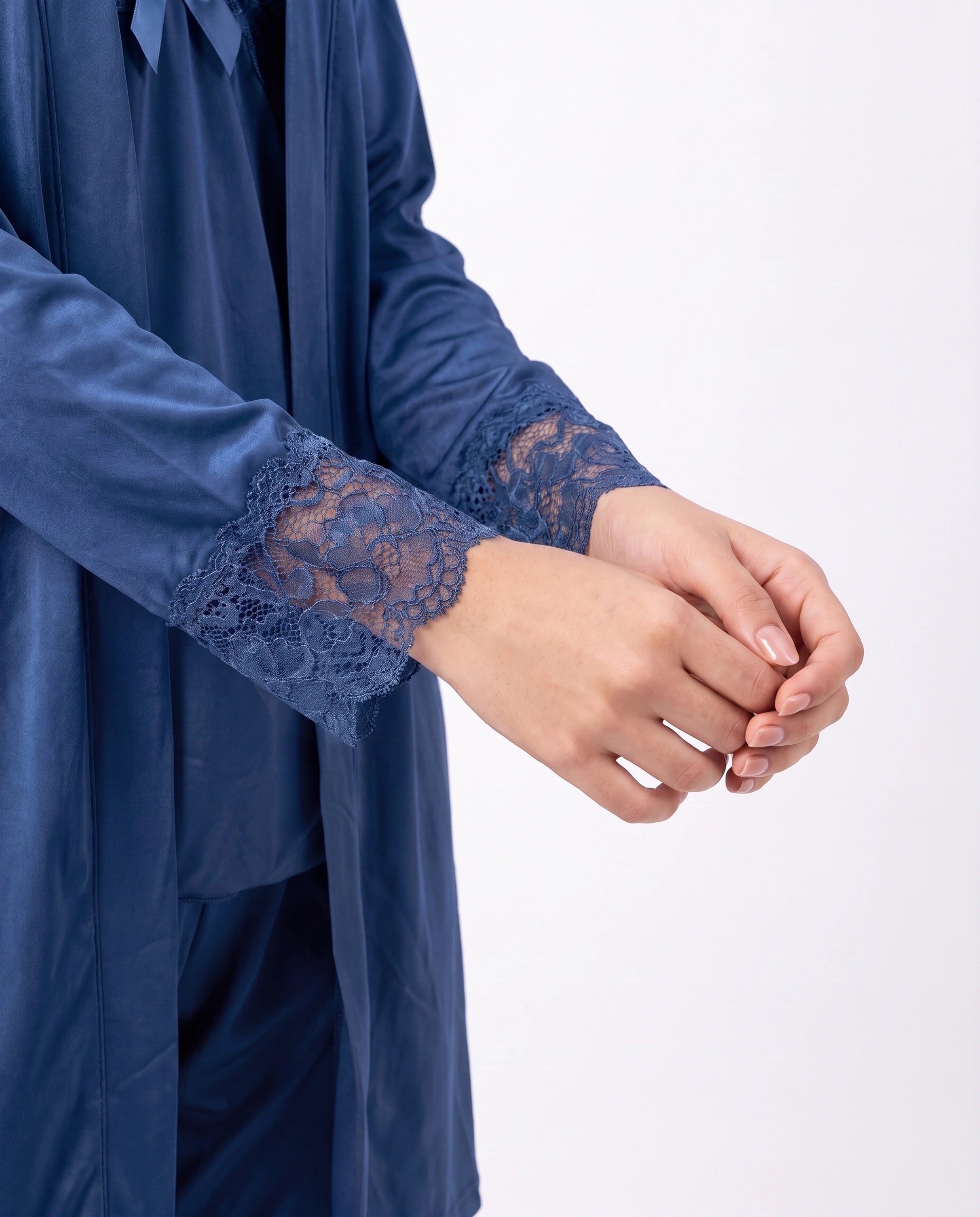 Gown Set - Zera - Navy Blue