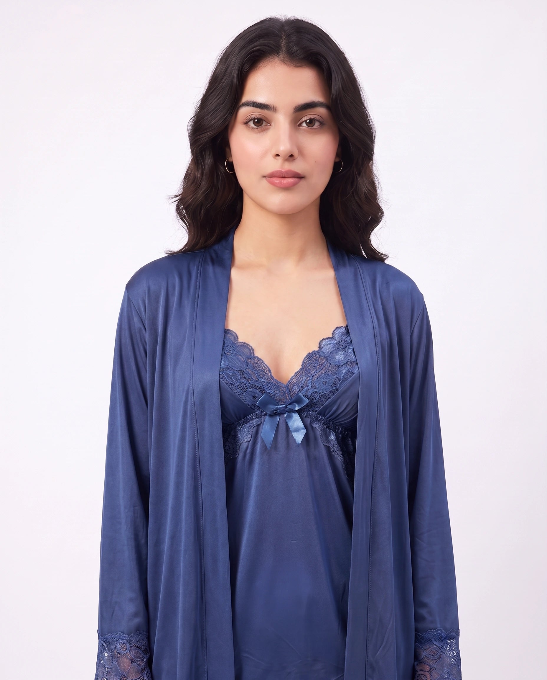 Gown Set - Zera - Navy Blue