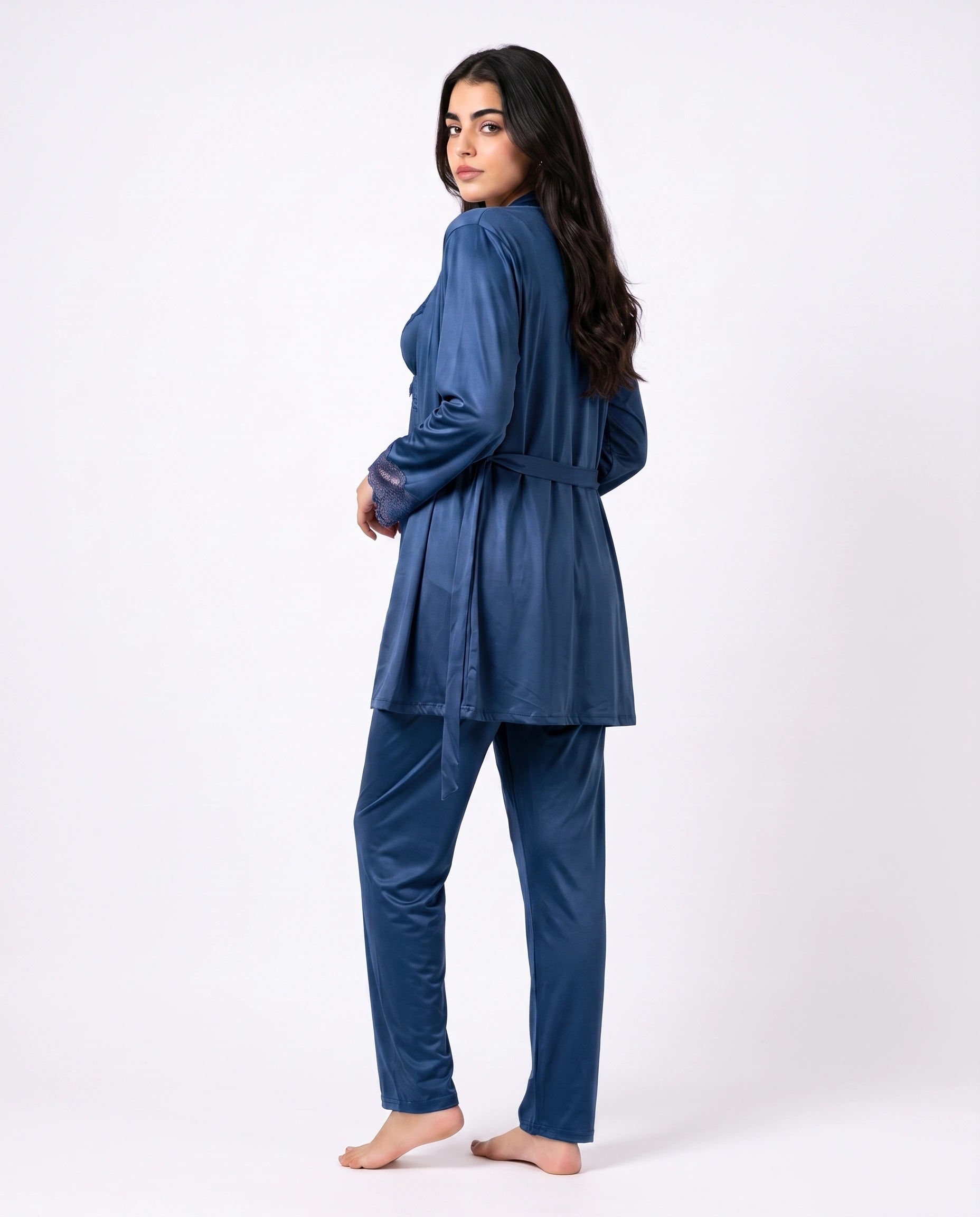 Gown Set - Zera - Navy Blue