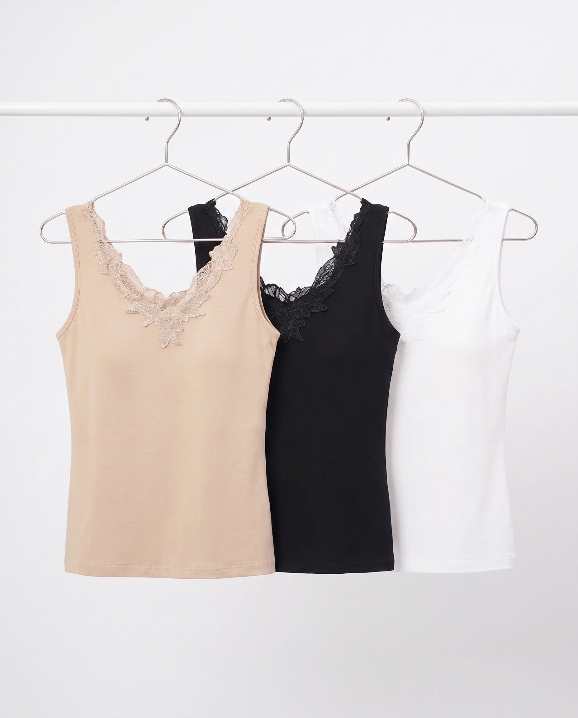 Pack Of 3 - Soft Cotton Camisole - Embella
