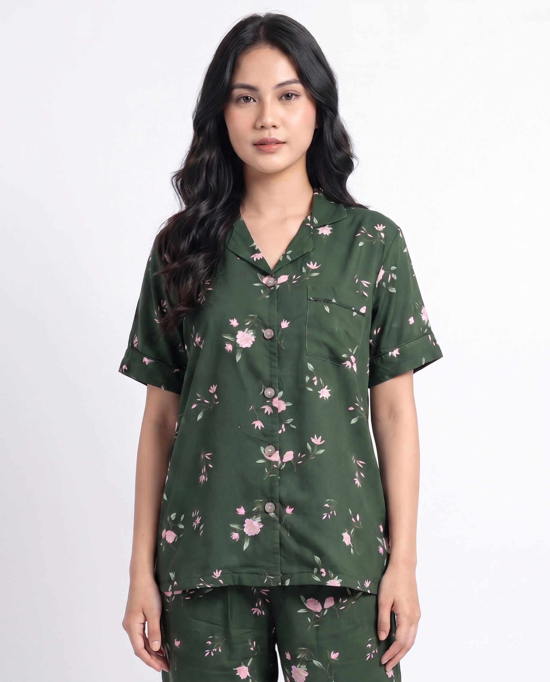 Linen Pajama Suit - Botanica