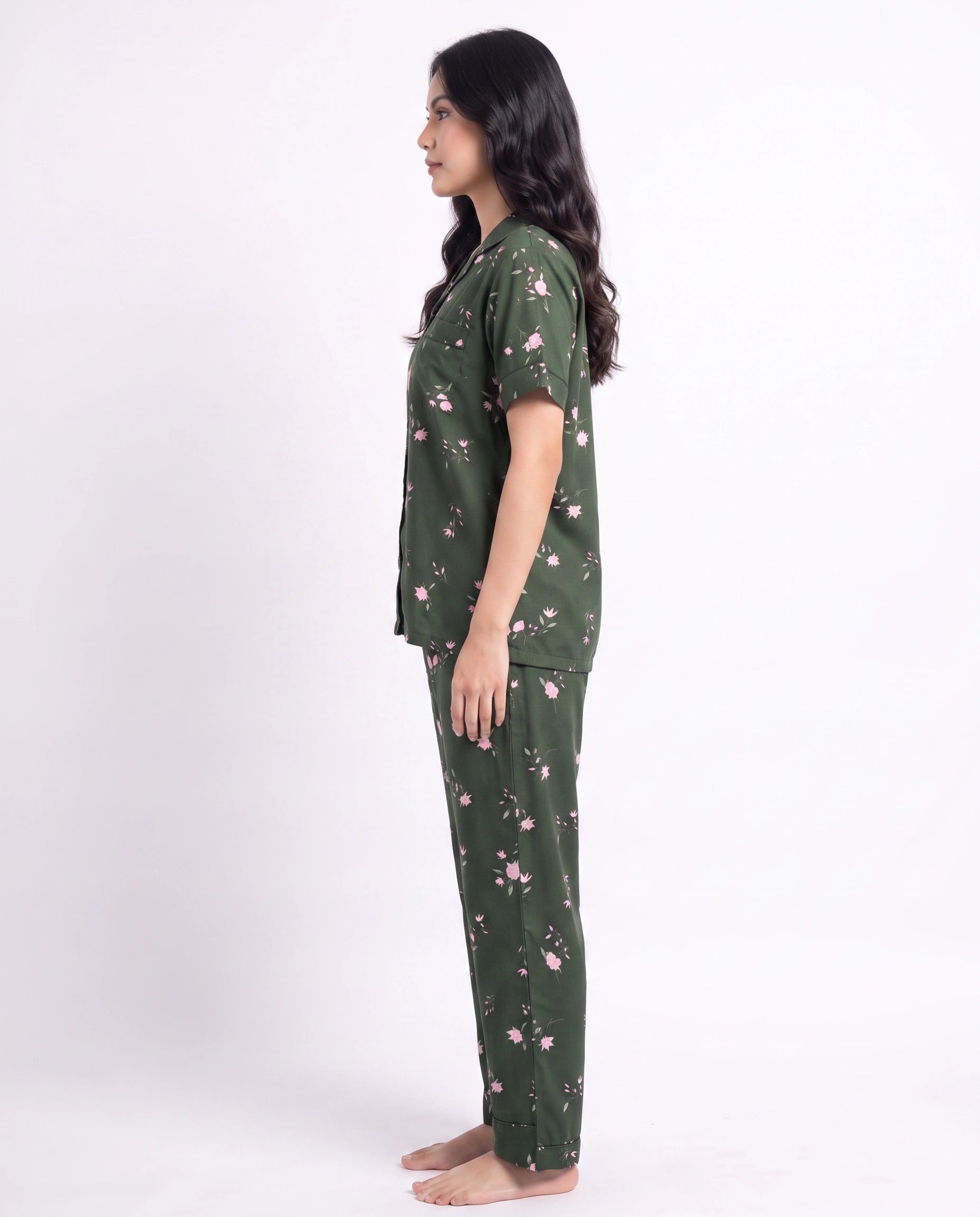 Linen Pajama Suit - Botanica