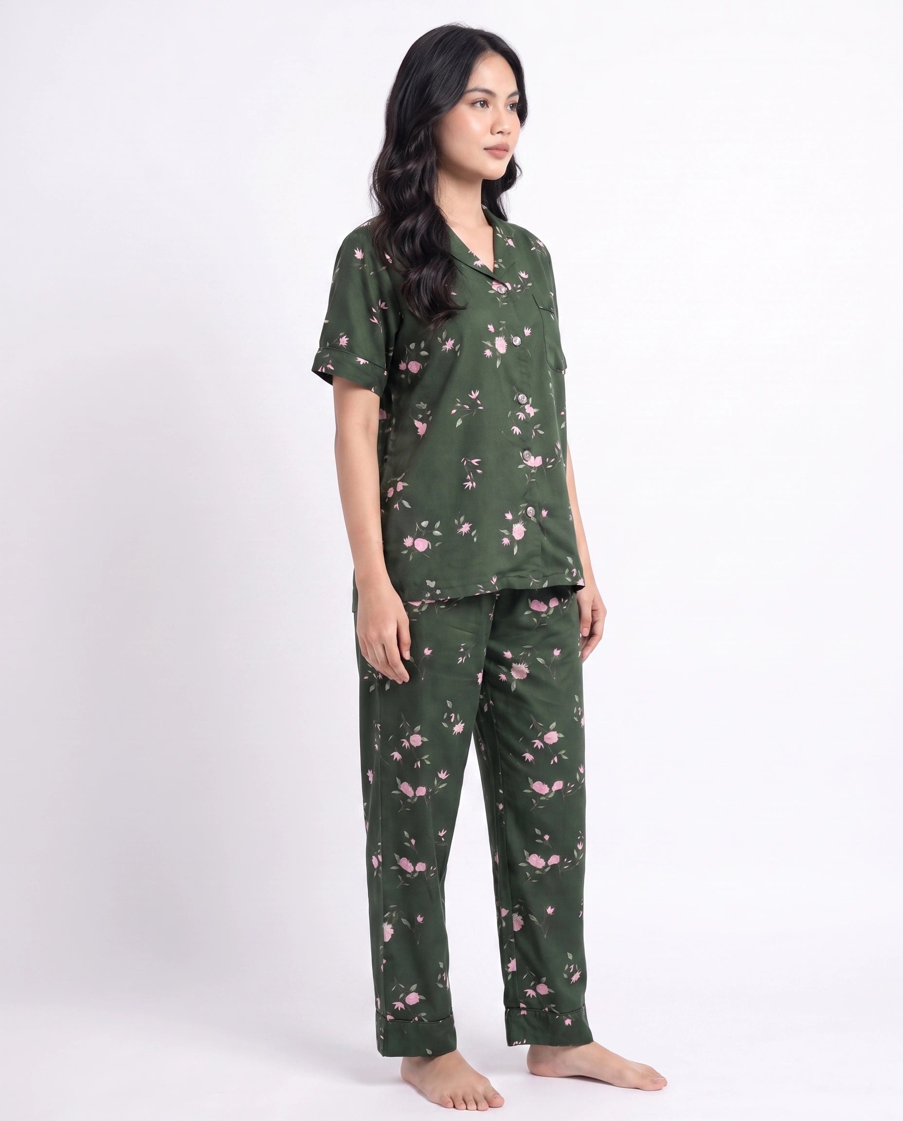 Linen Pajama Suit - Botanica