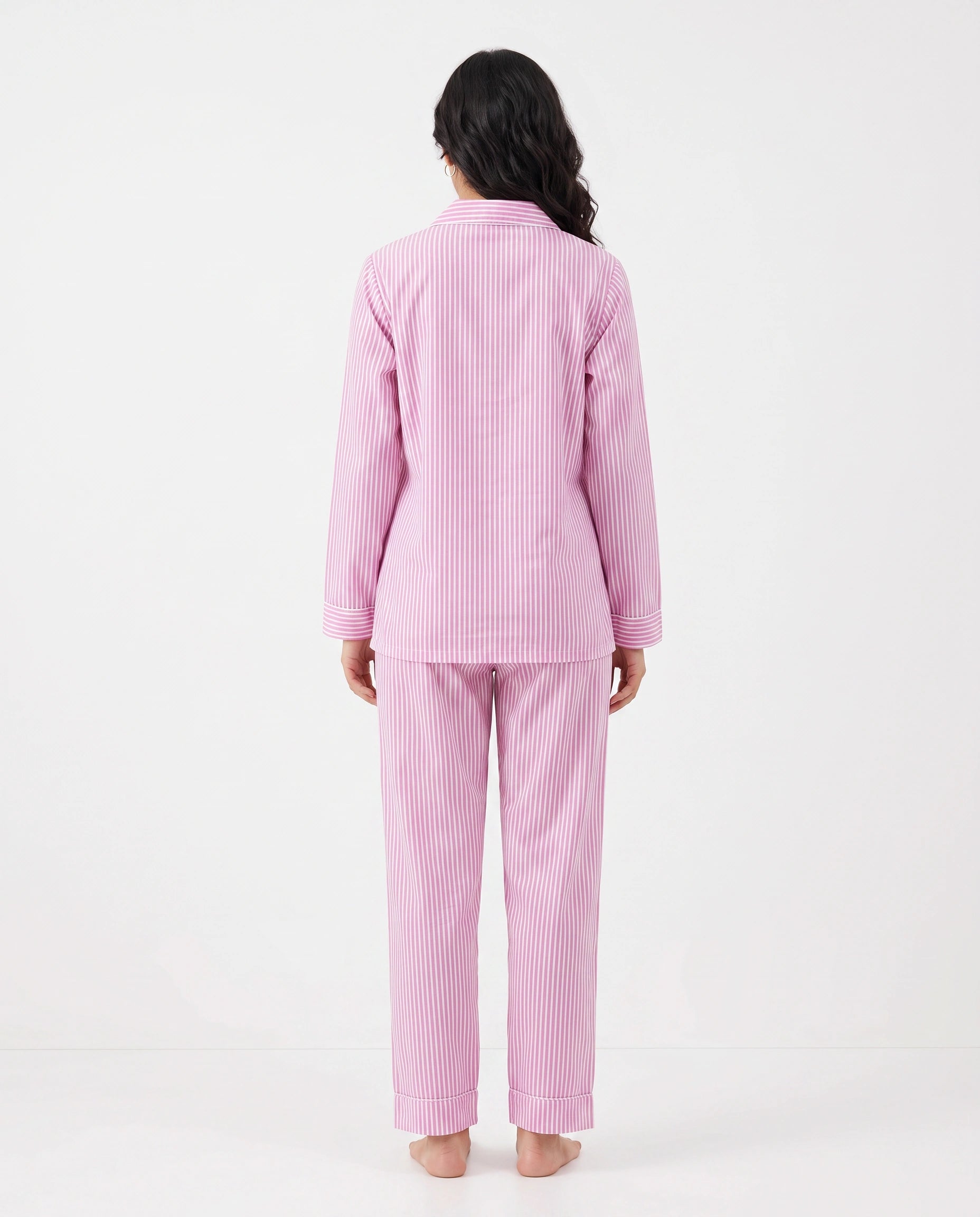 Linen PJ Set - Candy Stripe