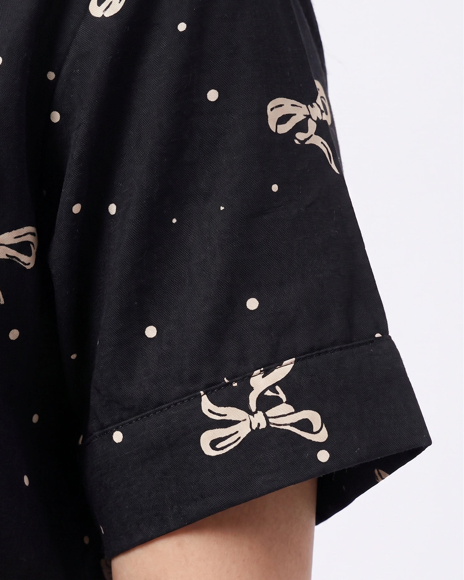 Linen PJ Set - Golden Bow