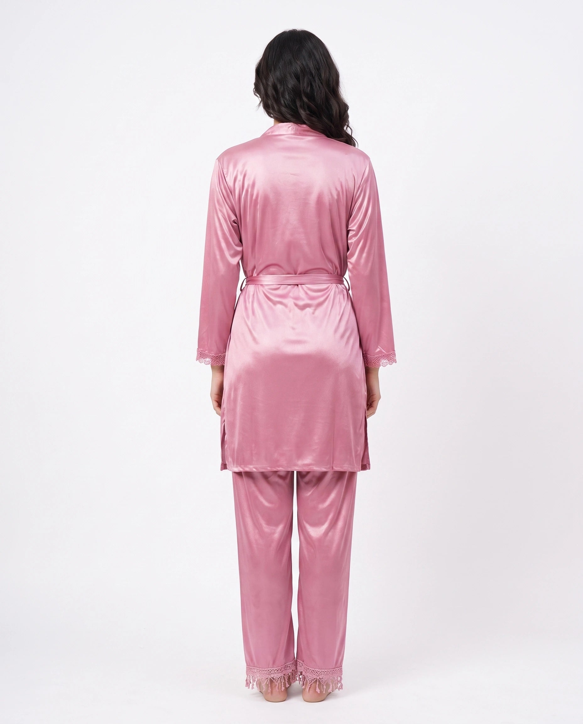 Royal Bridal Silk 5pcs Nightgown set