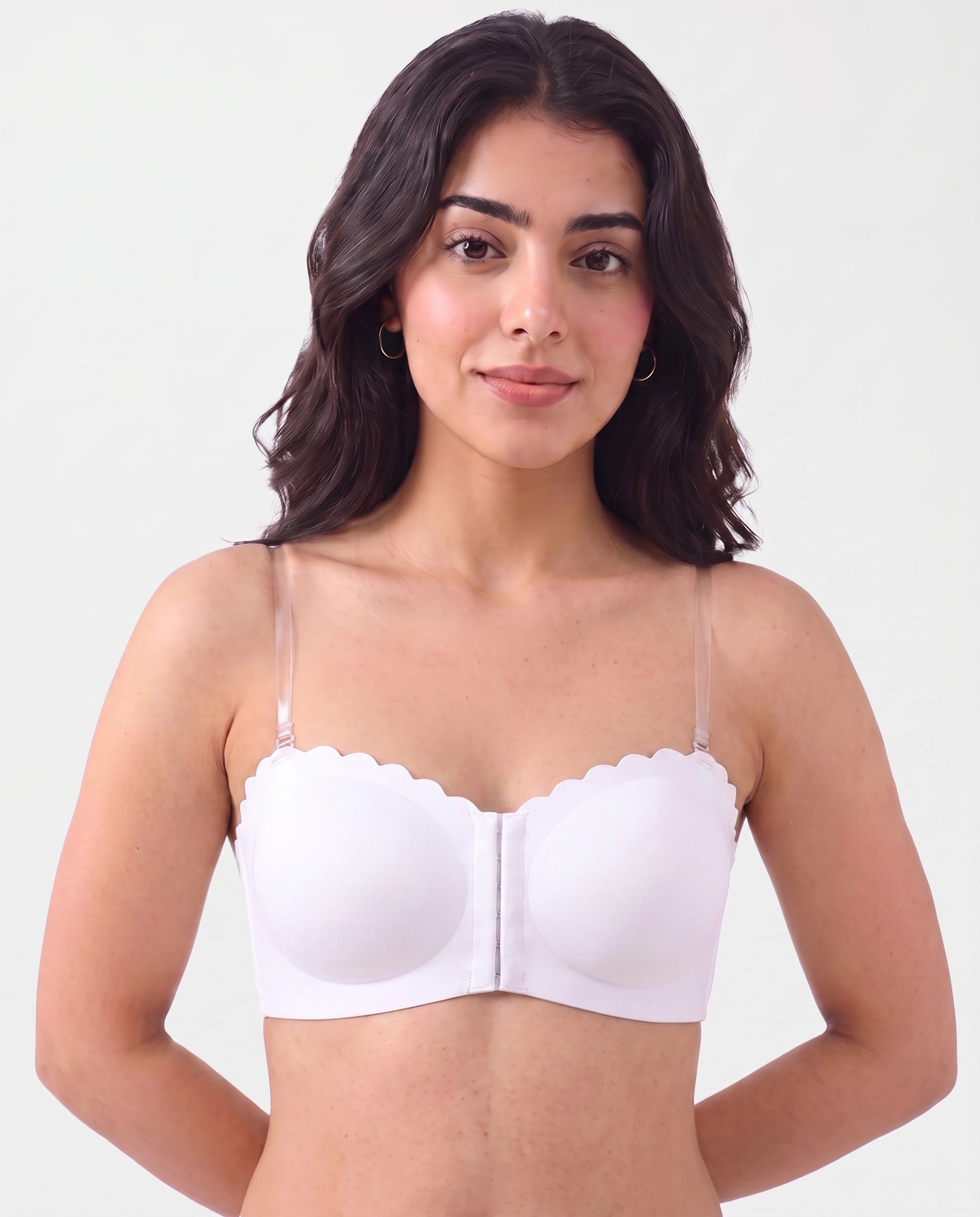 Seamless Padded Bra - Invisia - White