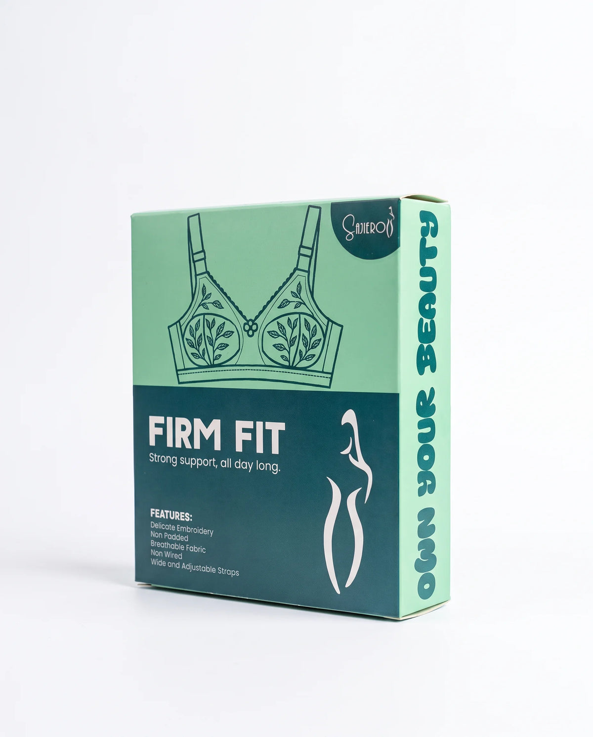 Firm Fit - Non Padded Non Wired Cotton Bra Black