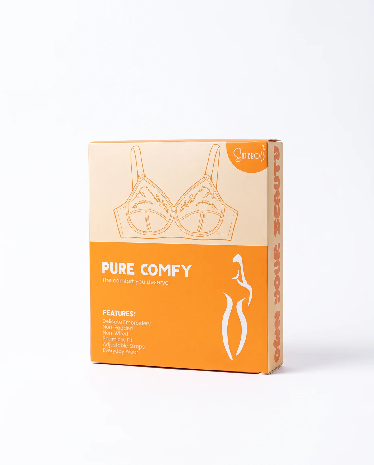 Pure Comfy Casual Non Padded Wireless Bra Black