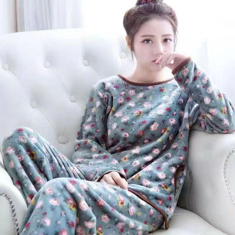 Fleece Pajama Suit - Flora Hush