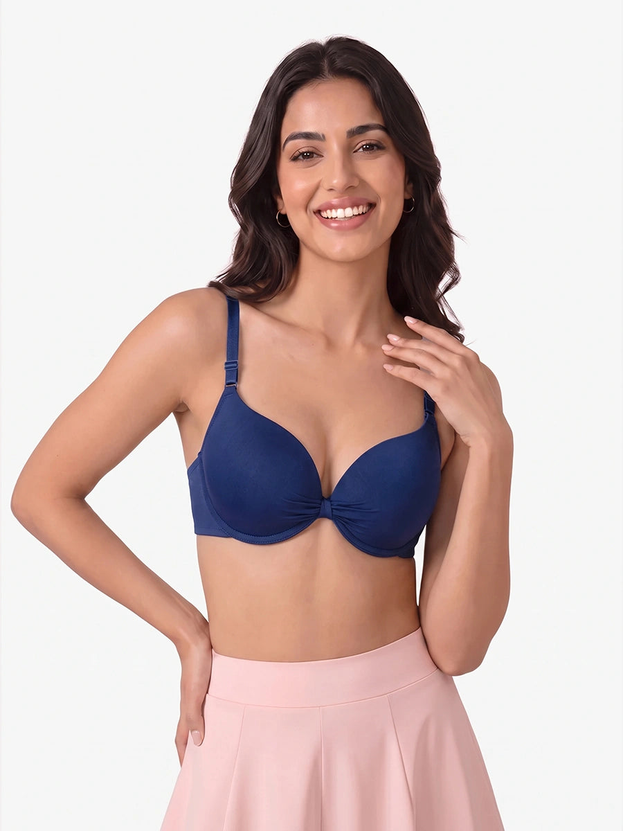 Padded Push-up Bra - Lyra - Blue