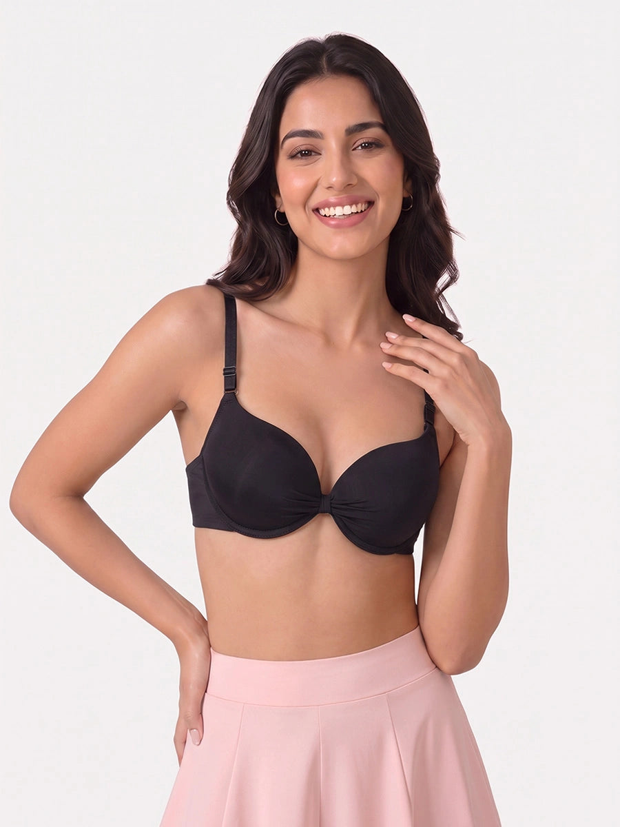 Padded Push-up Bra - Lyra - Black