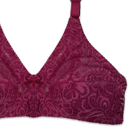 Pack of 4 - Sajiero Lace Net Bras