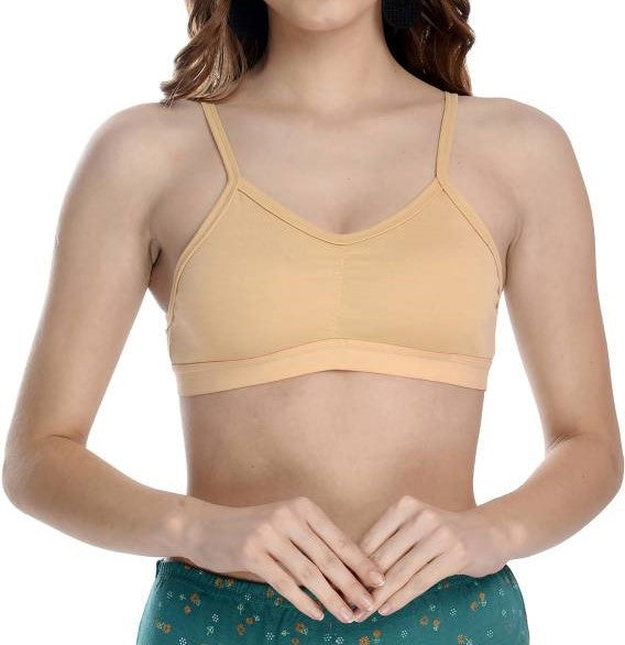 Sajiero Cotton Non Padded Wireless Cami Teenage bra