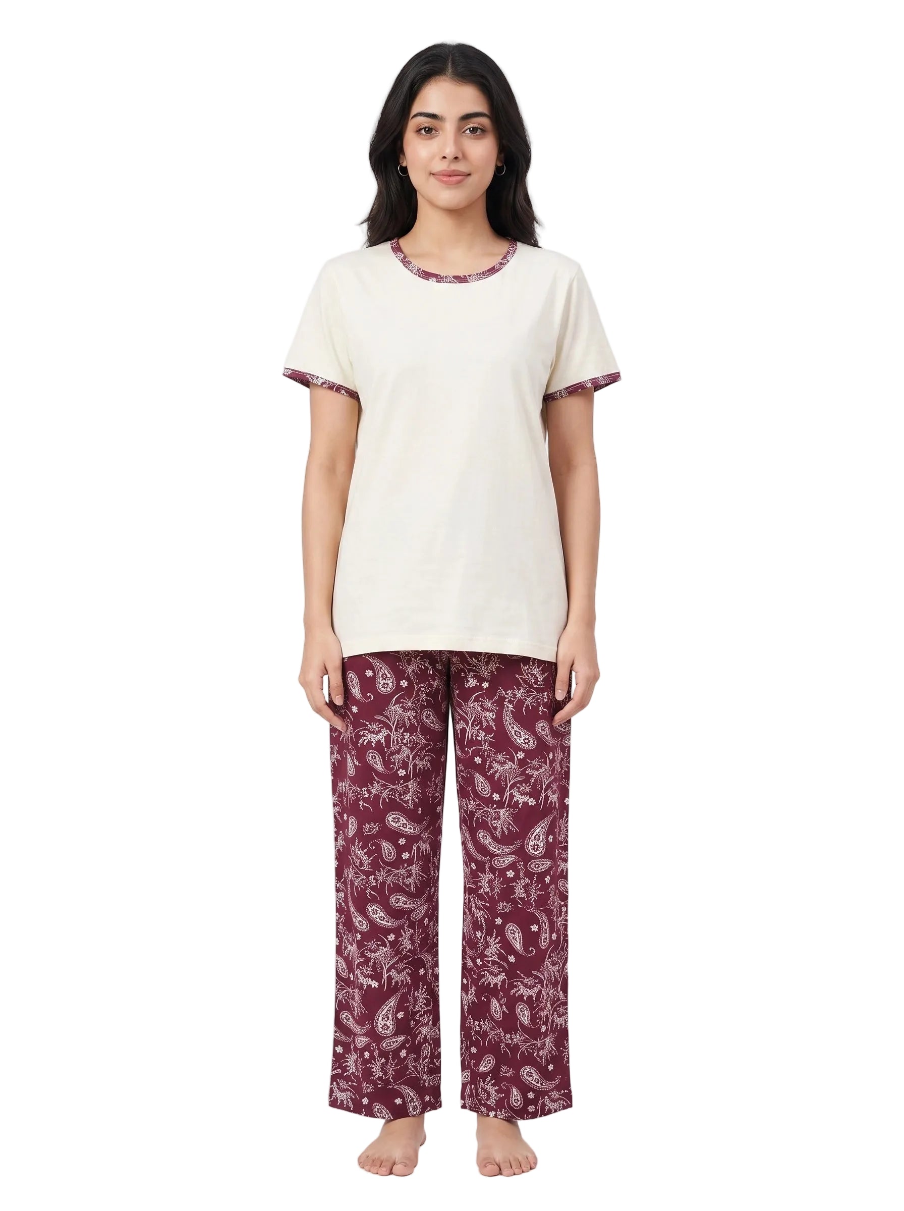Cotton PJ Set - Paisley