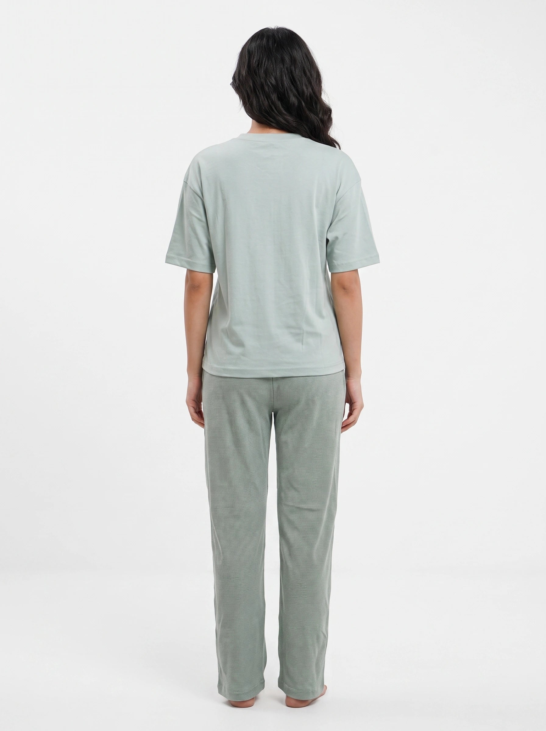 Cotton PJ Set - Pastel Stripe