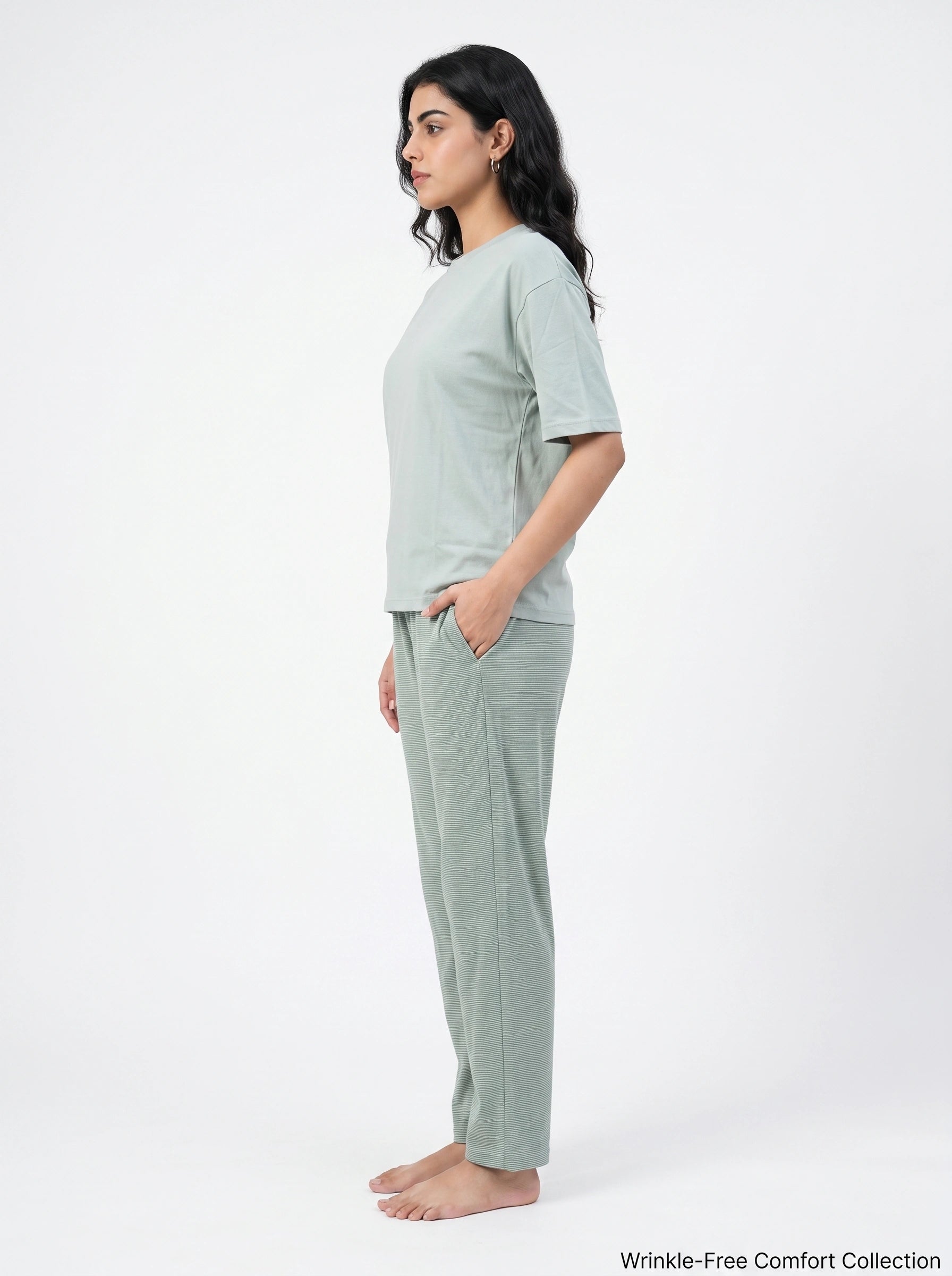 Cotton PJ Set - Pastel Stripe