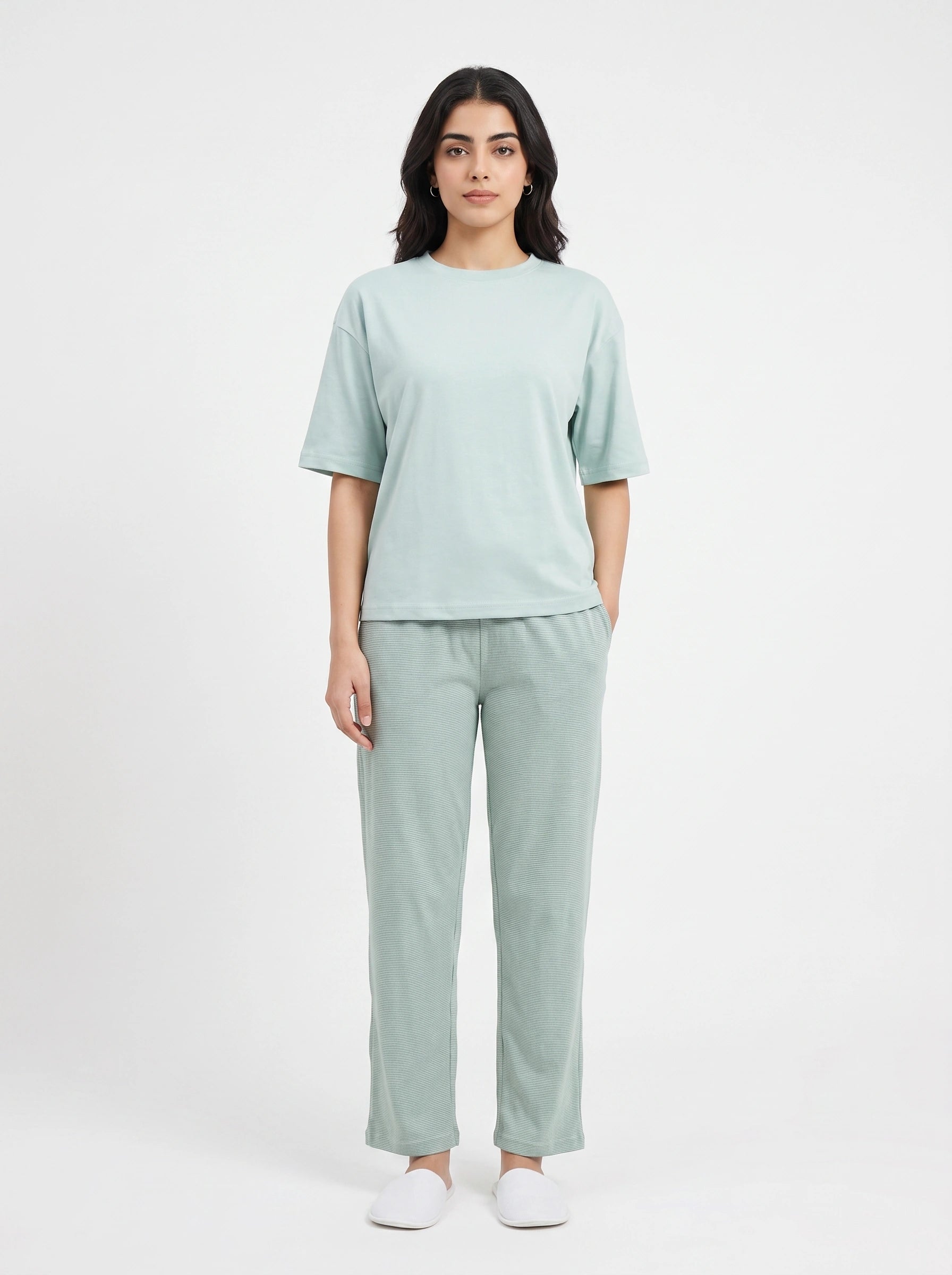 Cotton PJ Set - Pastel Stripe