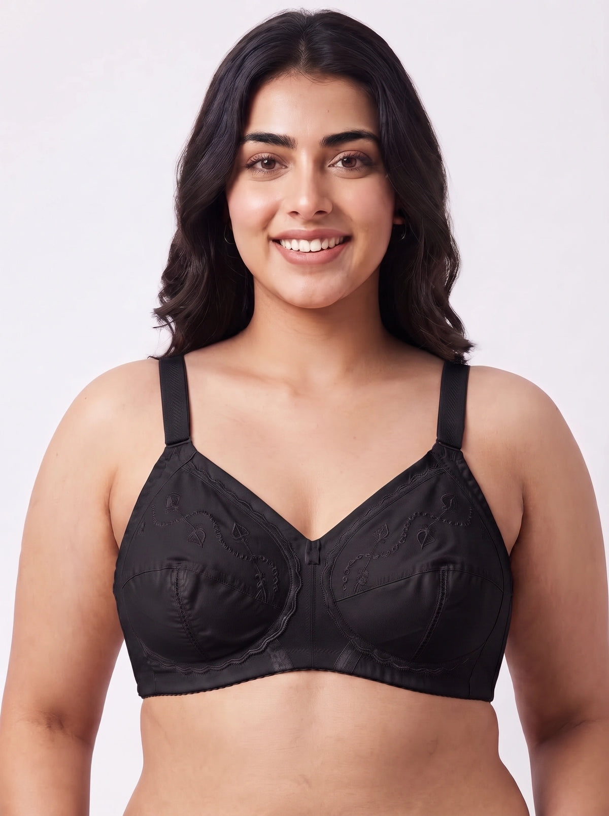 Pure Comfy Casual Non Padded Wireless Bra Black